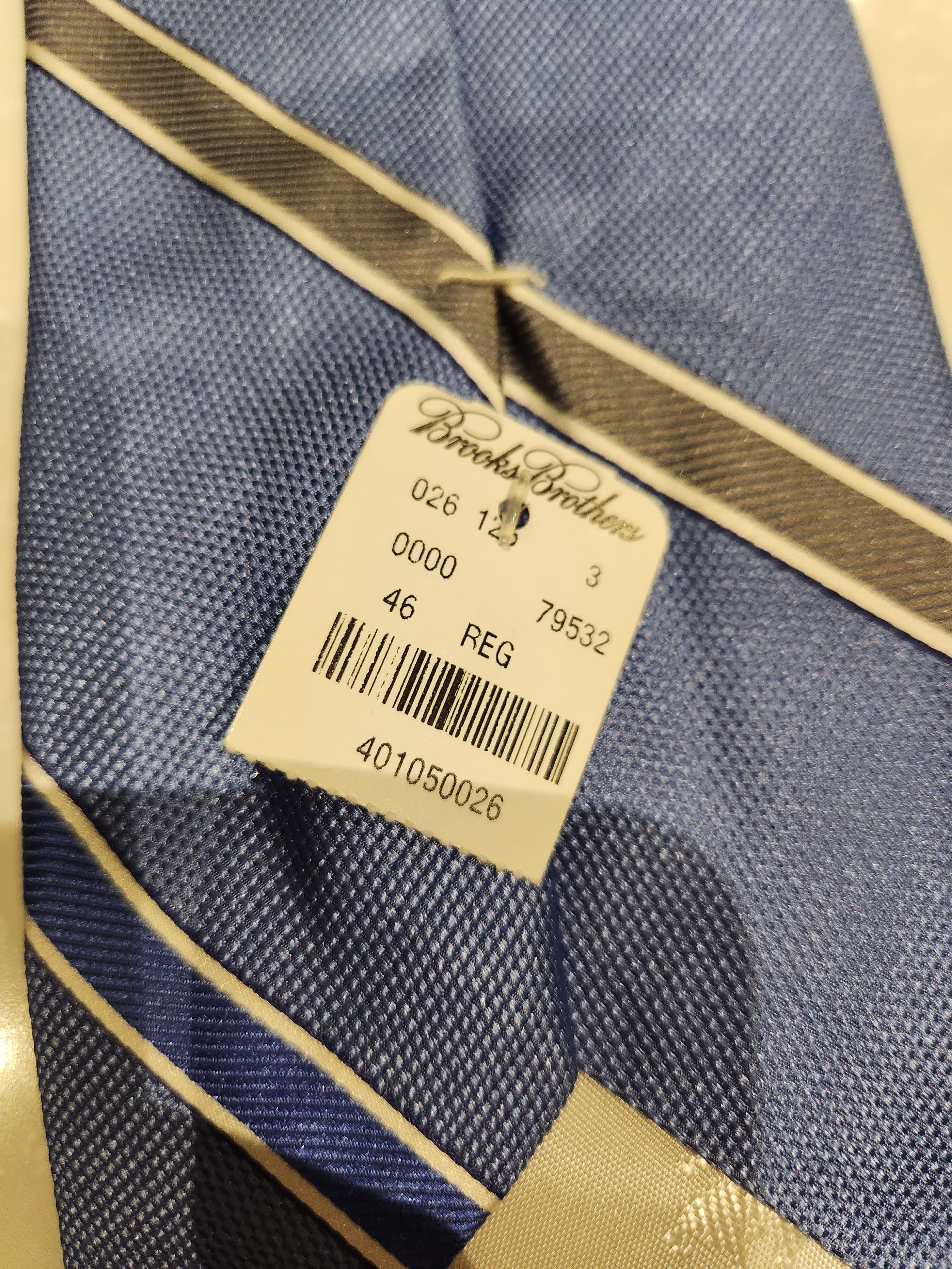 Brooks Brothers Preppy Blue Neck Tie Made in USA Size ONE SIZE - 5 Thumbnail