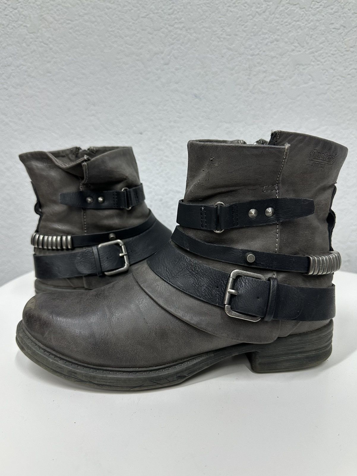If Six Was Nine Vintage Hysteric Glamour Leather Boots AS 98 Rick Owens Size US 8 / IT 38 - 8 Thumbnail