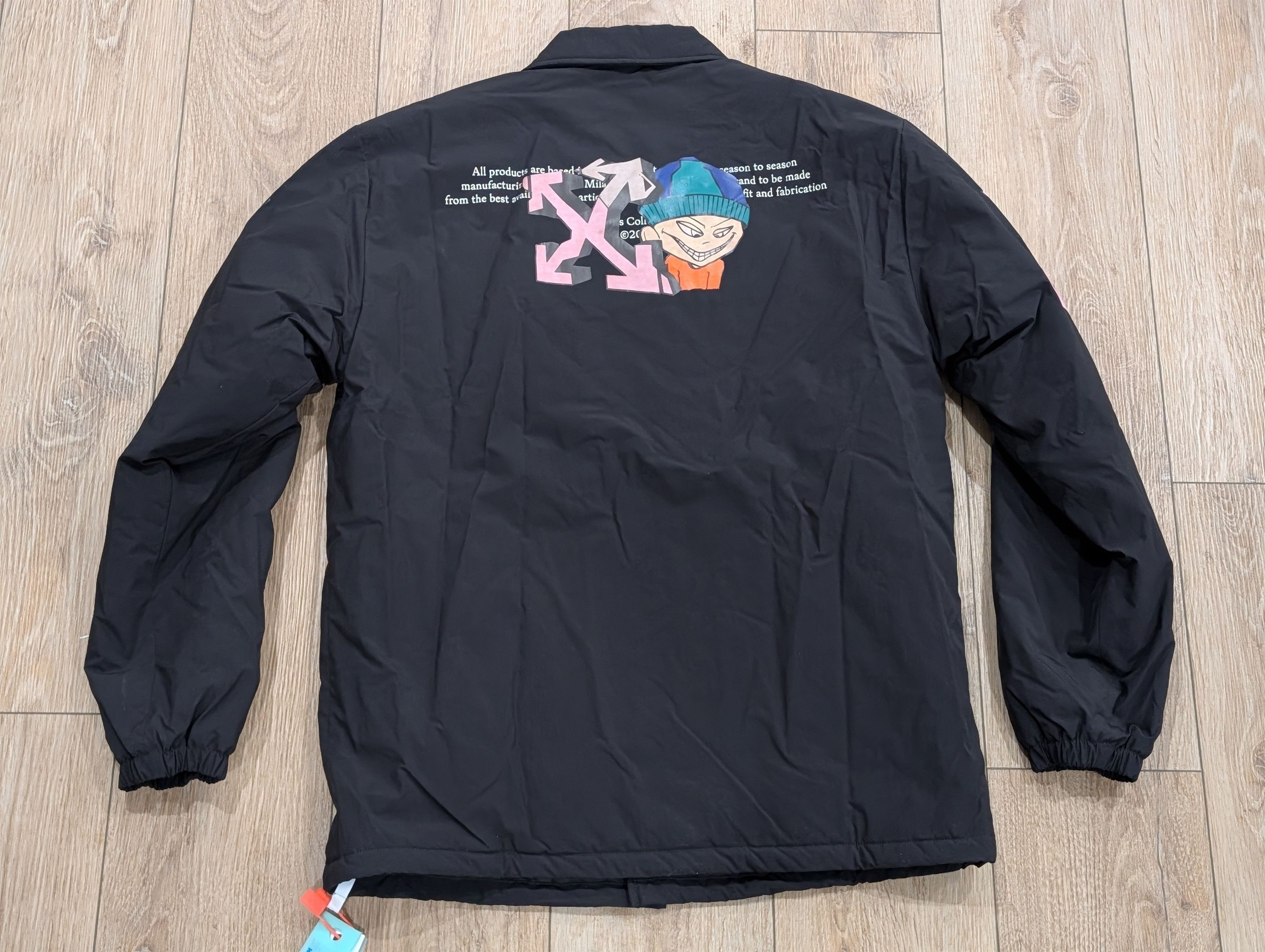 Off-White OFF-WHITE Graffiti Puppet Coaches Jacket Black Medium Size US M / EU 48-50 / 2 - 5 Thumbnail