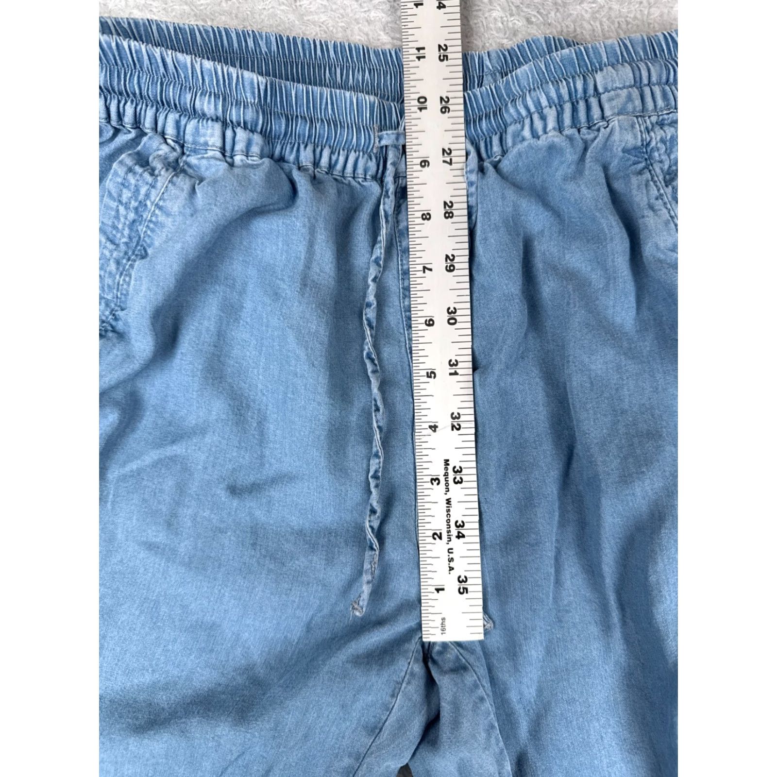 Vintage Love Tree Pants Women Small Blue Tapered Cargo Jogger Elastic Tencel 28x25 Size 28" / US 6 / IT 42 - 7 Thumbnail
