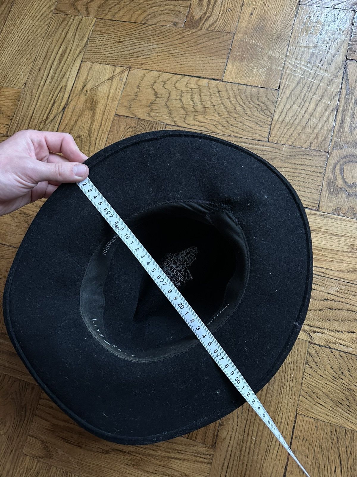 Stetson Stetson Black Buffalo Felt Cowboy Western Hat Size ONE SIZE - 11 Thumbnail