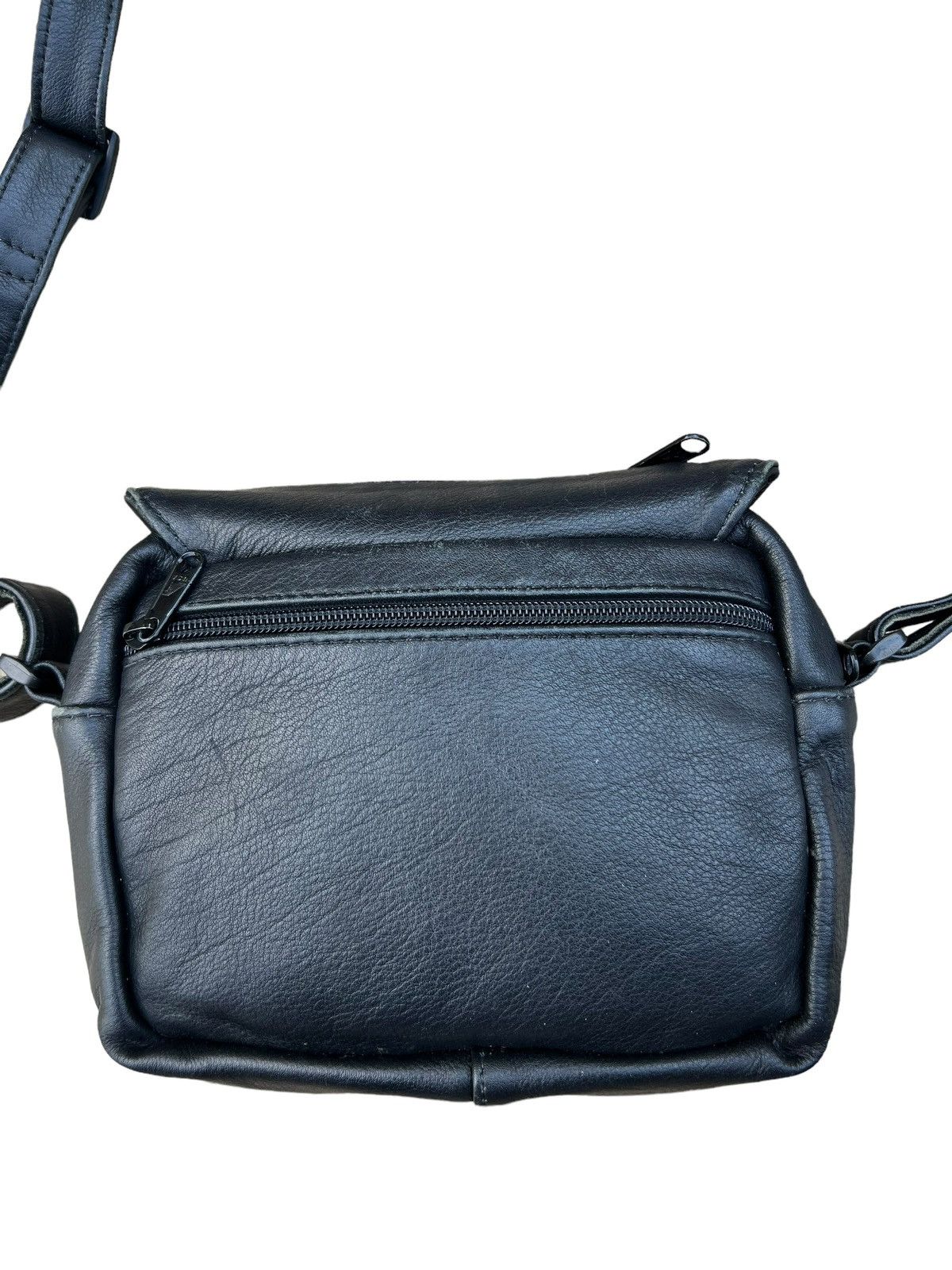 Leather Vintage AmeriBag Usa Patina Black Leather Bag Size ONE SIZE - 6 Thumbnail