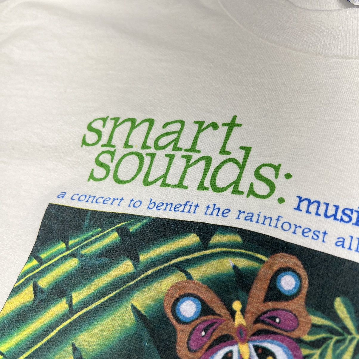 Vintage VTG Smart Sounds Tee Shirt White Rainforest Single Stitch Size US L / EU 52-54 / 3 - 4 Thumbnail