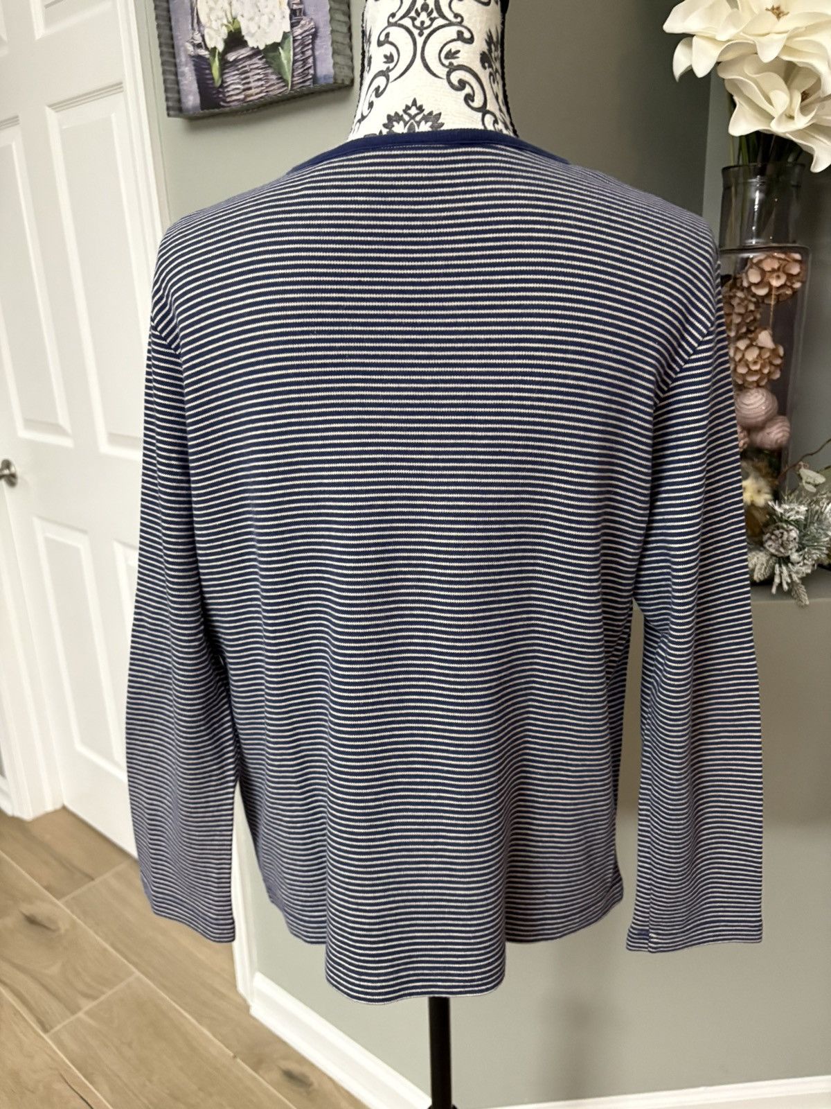 Other Blue and tan long sleeve striped top size large Size L / US 10 / IT 46 - 3 Thumbnail