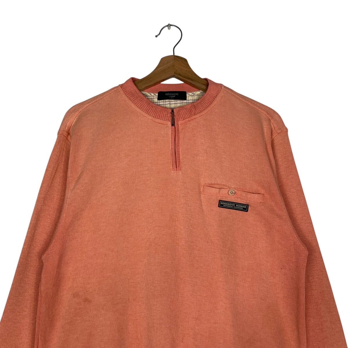 Japanese Brand KENGROVE HOMME Single Pocket Sweatshirt #1497-C67 Size US M / EU 48-50 / 2 - 2 Thumbnail
