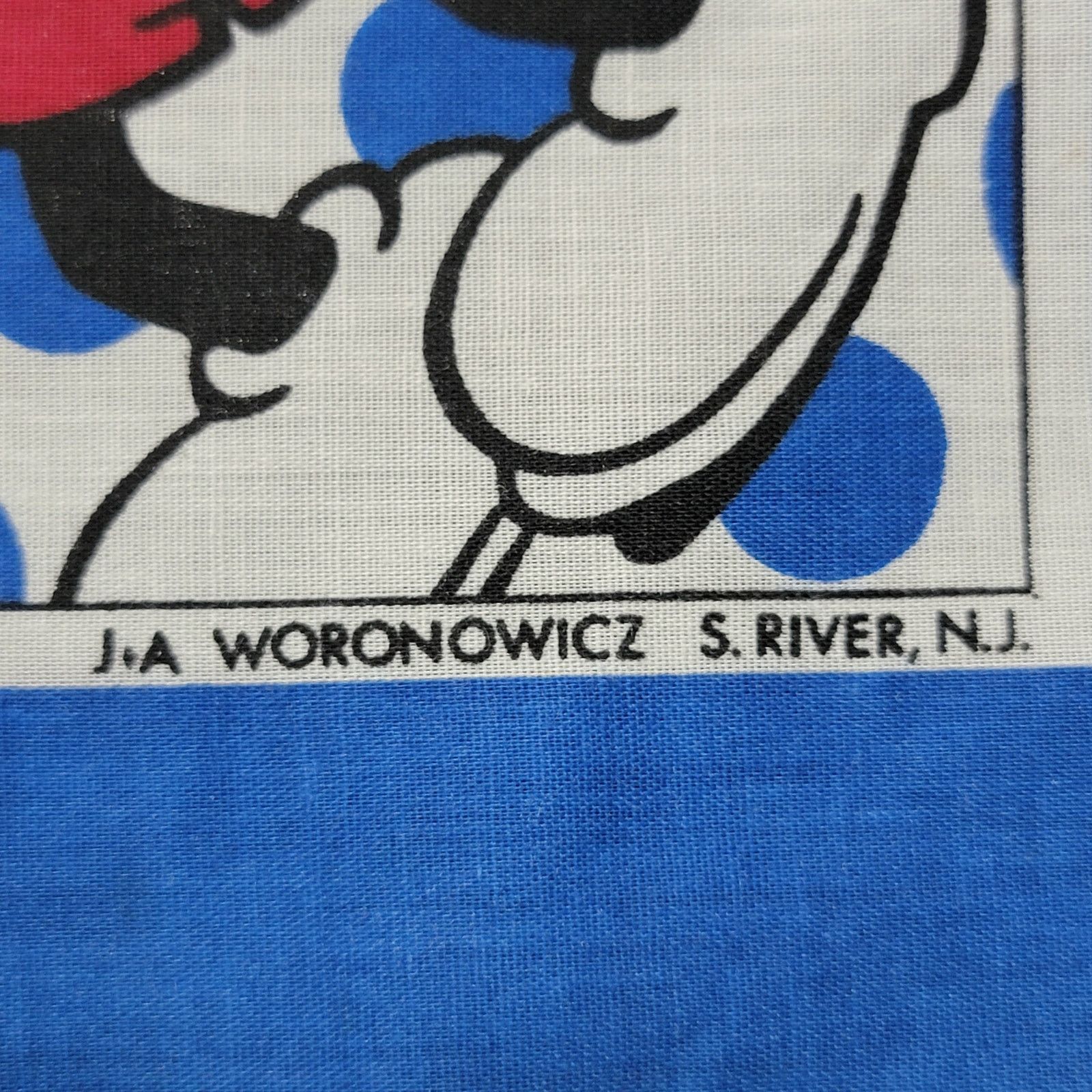 Disney VINGTAGE Walt Disney Mickey 9 Square Bandanna Blue Frame Size ONE SIZE - 3 Thumbnail