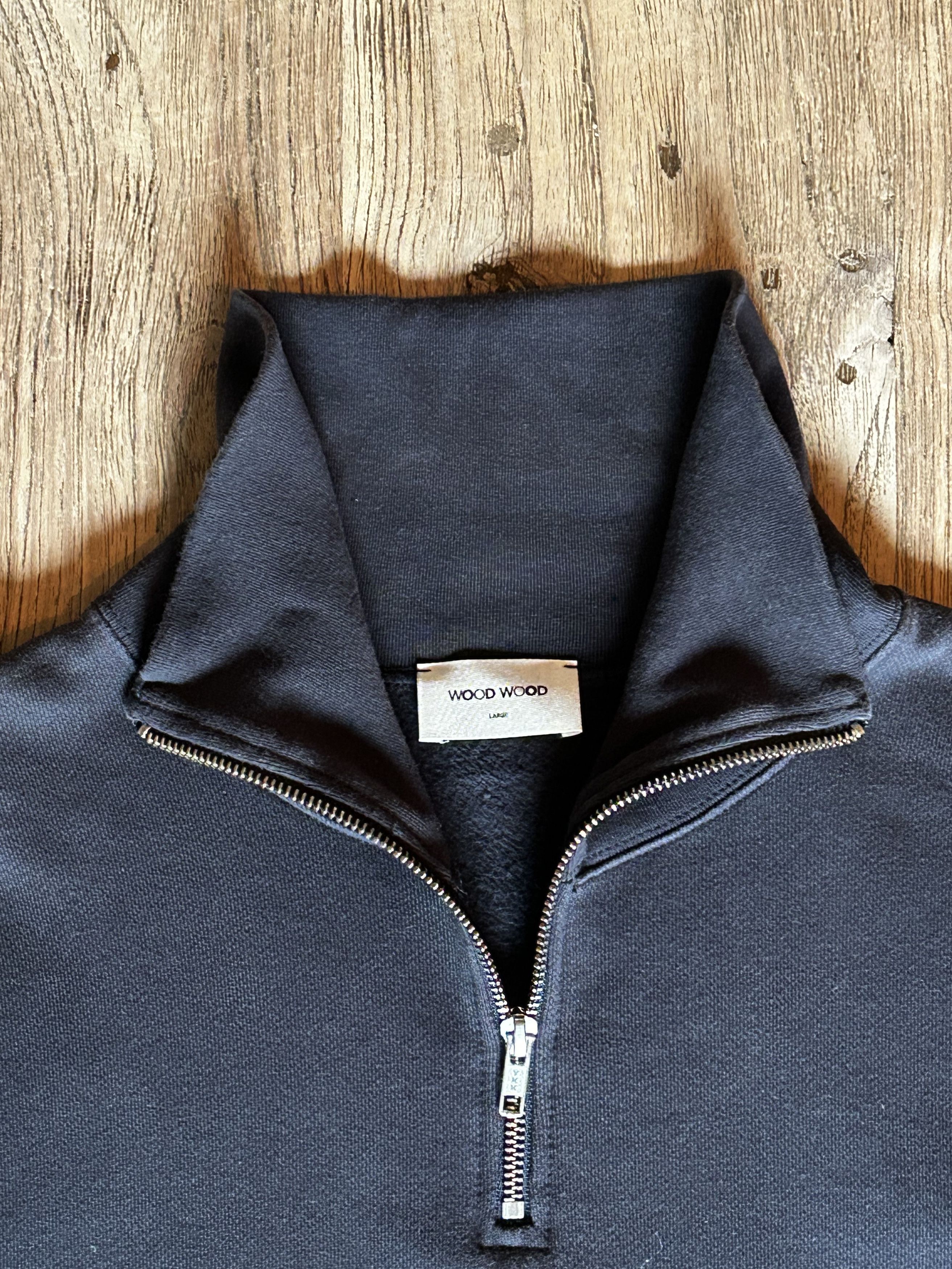 Wood Wood Wood Wood 3/4 Zip Pullover Sweatshirt Size US L / EU 52-54 / 3 - 3 Thumbnail