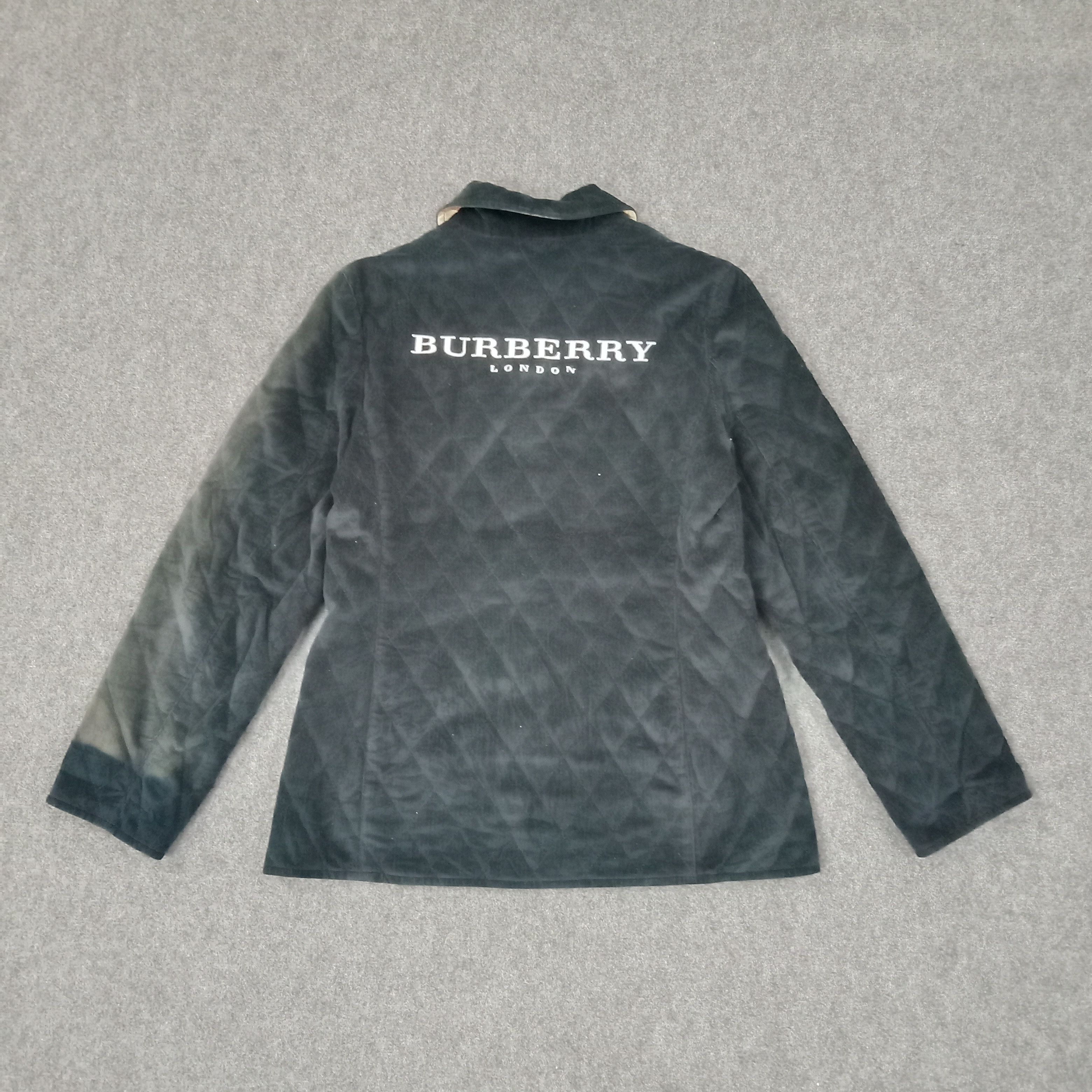 Burberry Burberry London Designer Brand Velvet Jacket Size S / US 4 / IT 40 - 1 Thumbnail