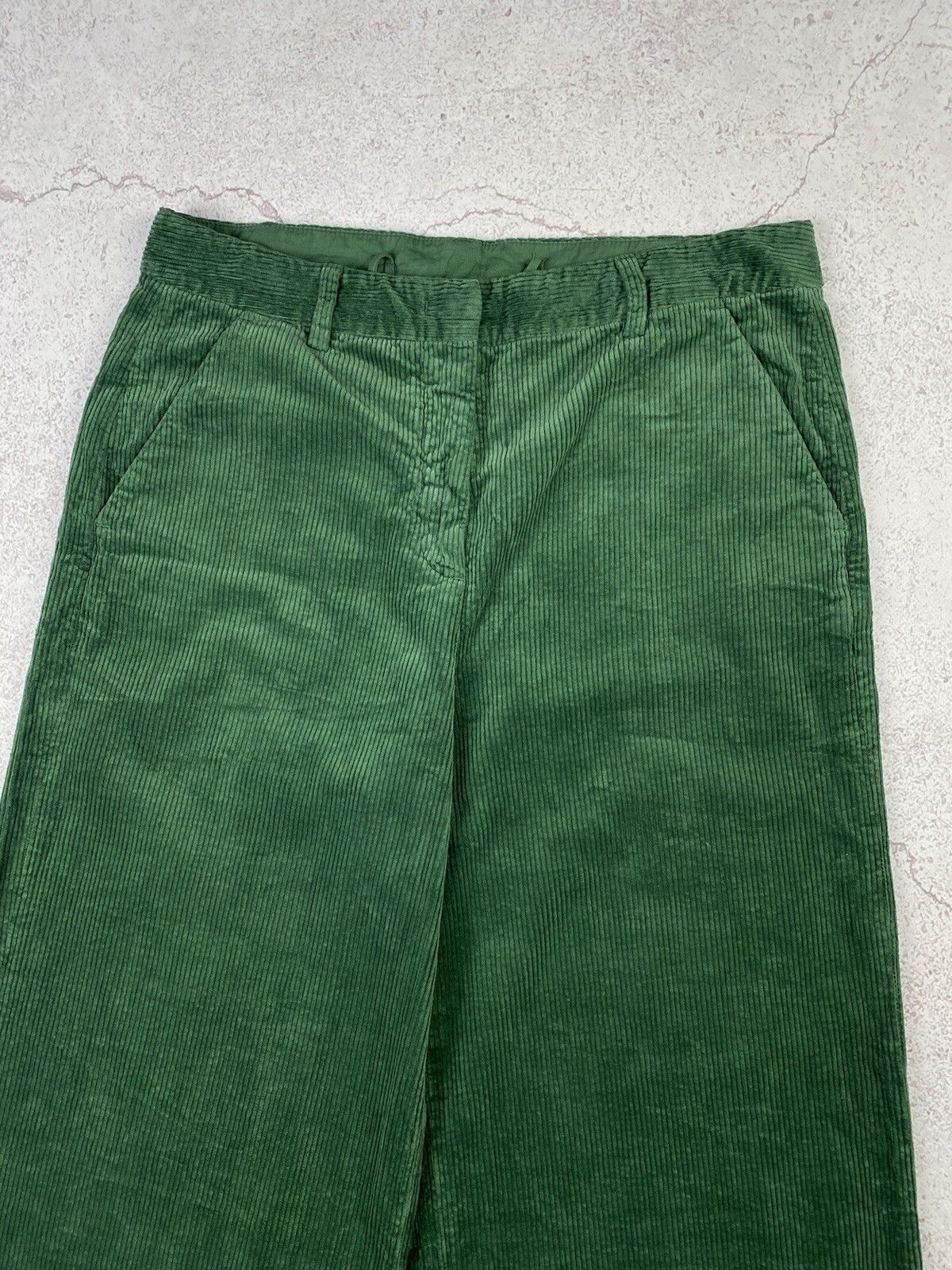 Aspesi Aspesi Womens Cotton Corduroy Wide Cropped Pants Size 28" / US 6 / IT 42 - 3 Thumbnail