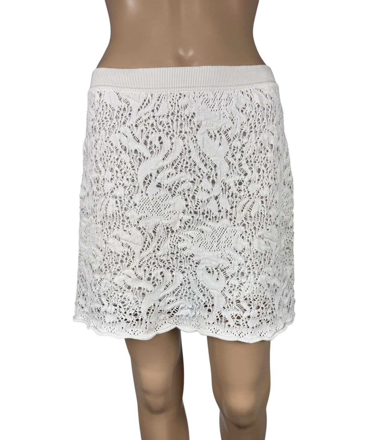 RED Valentino RED Valentine Lace White Skirt Short Cotton size S Size 27" / US 4 / IT 40 - 1 Thumbnail