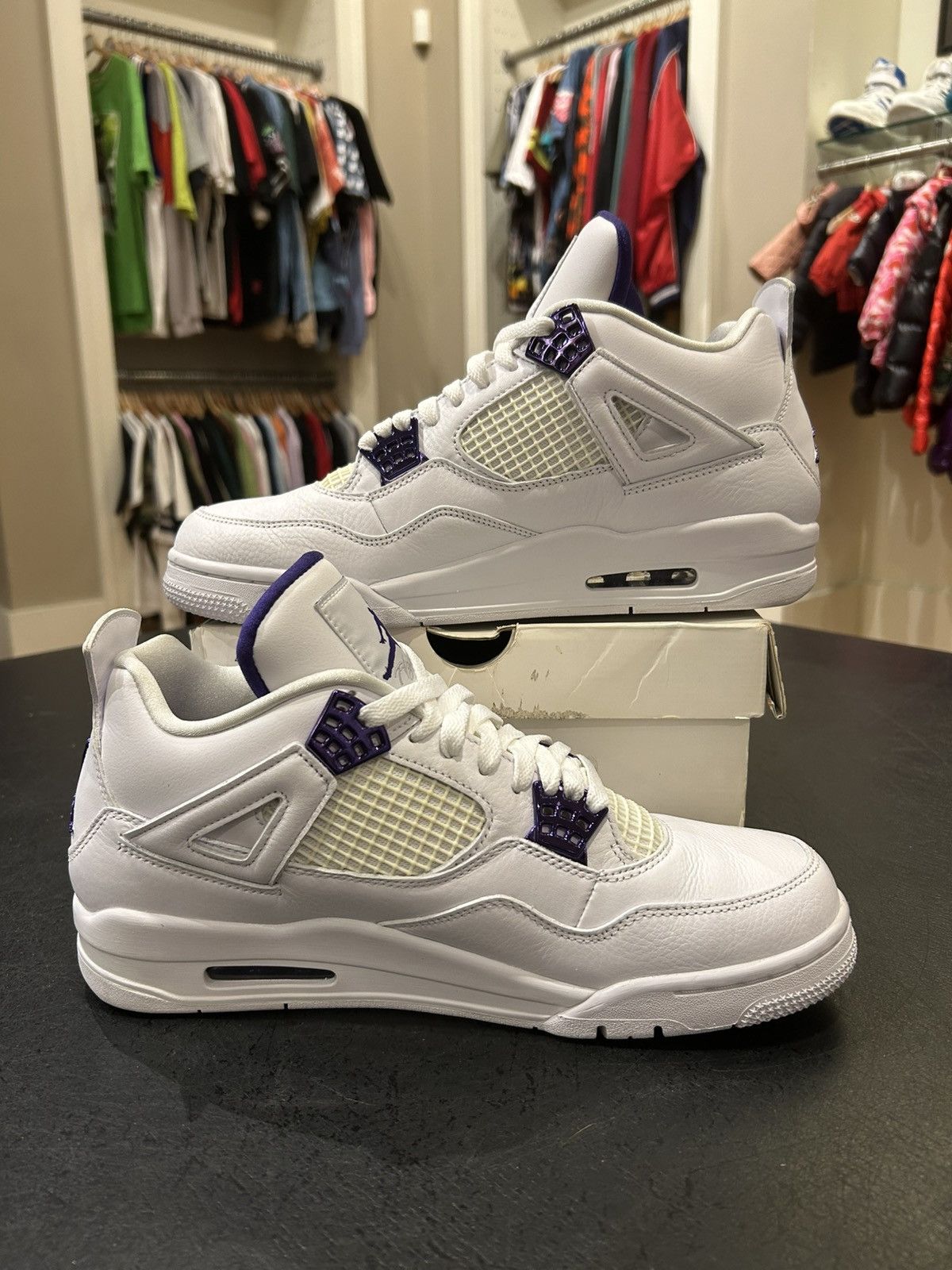 Jordan Brand Jordan 4 Retro ‘Metallic Purple’ Size US 11 / EU 44 - 2 Thumbnail