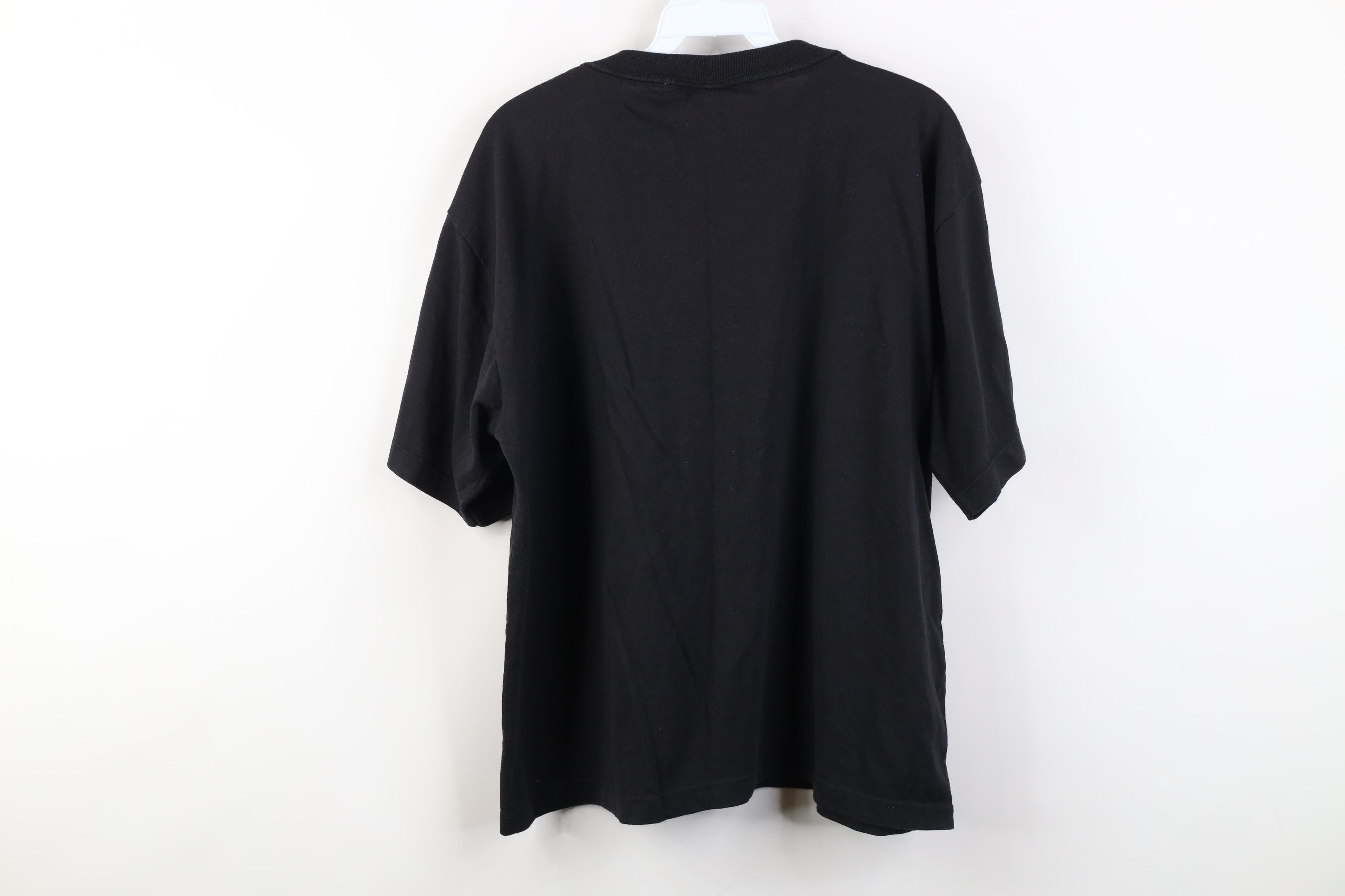 Vintage Vintage 90s Streetwear Pocket Short Sleeve T-Shirt Black USA Size XL / US 12-14 / IT 48-50 - 9 Thumbnail