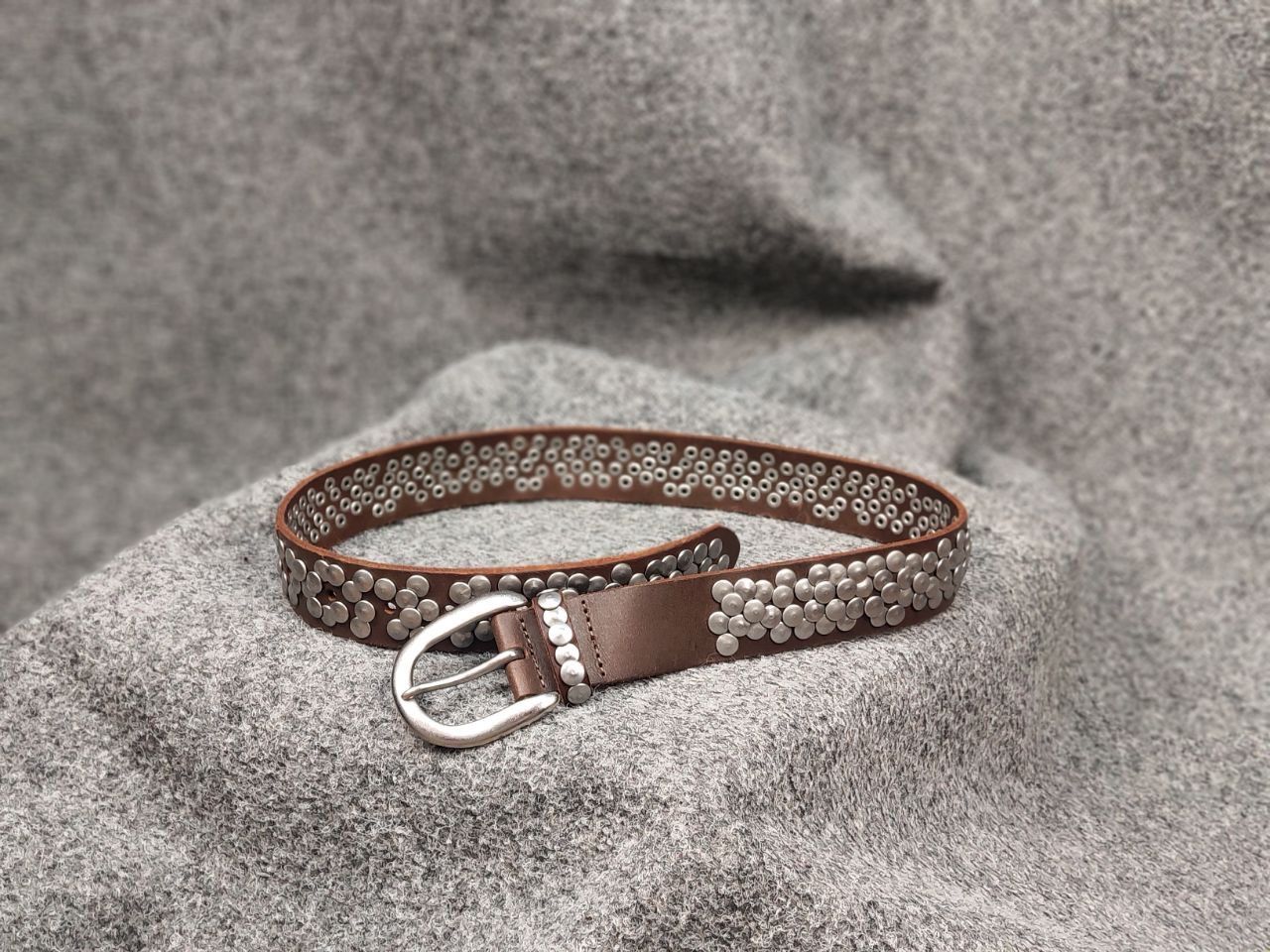 LIEBESKIND BERLIN Vintage 90s Leather Dark Belt Hysteric Glamour Style Size ONE SIZE - 6 Thumbnail