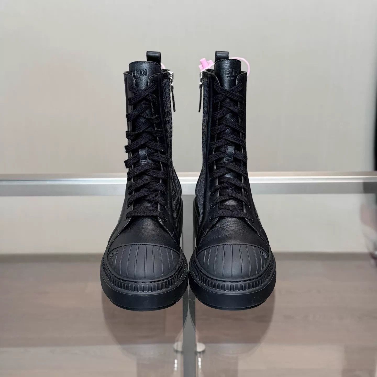 Fendi Fendi FF Monogram AOP Zipper Martin Boots 39 Size US 8.5 / IT 38.5 - 2 Thumbnail