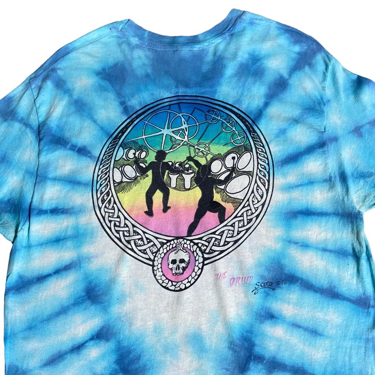 Band Tees Vintage 80s Grateful Dead Band Tee / Tie-Dye T-Shirt Size US XL / EU 56 / 4 - 6 Thumbnail