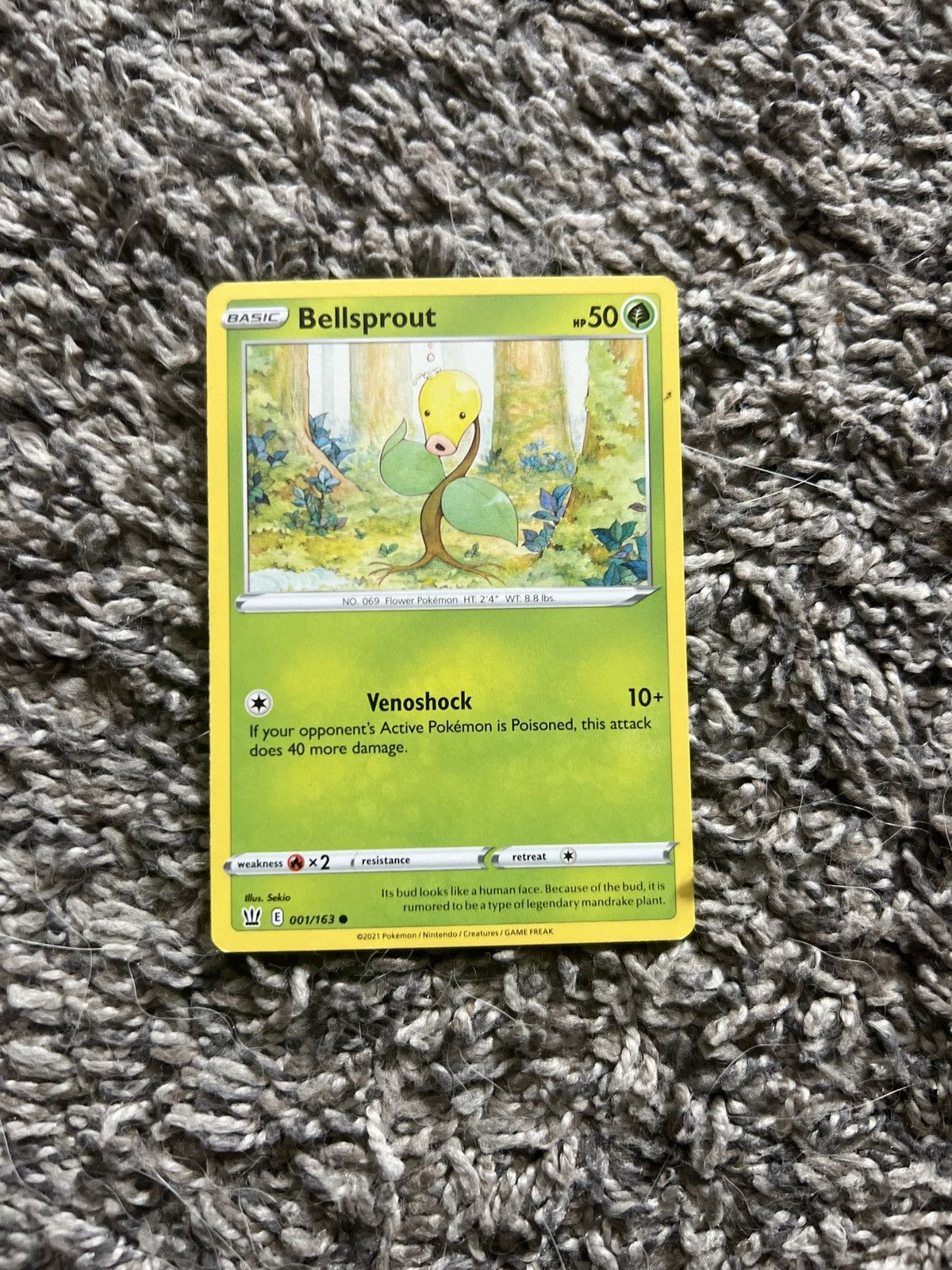 Pokemon 2021 Pokémon Bellsprout Basic Card Size ONE SIZE - 1 Thumbnail