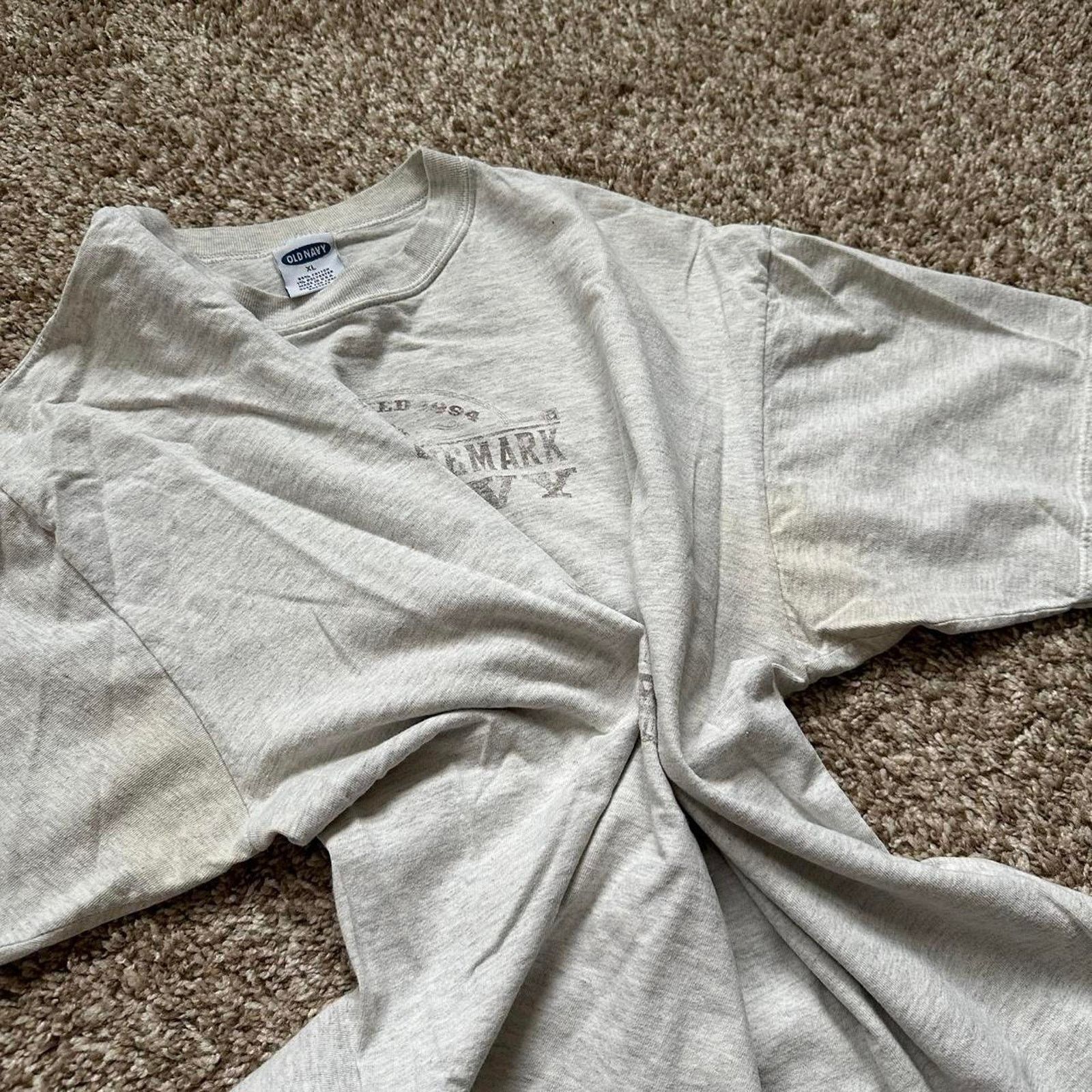 Old Navy × Vintage Vintage 00s Old Navy Western Dungarees Cowboy Tee Shirt Size US XL / EU 56 / 4 - 4 Thumbnail