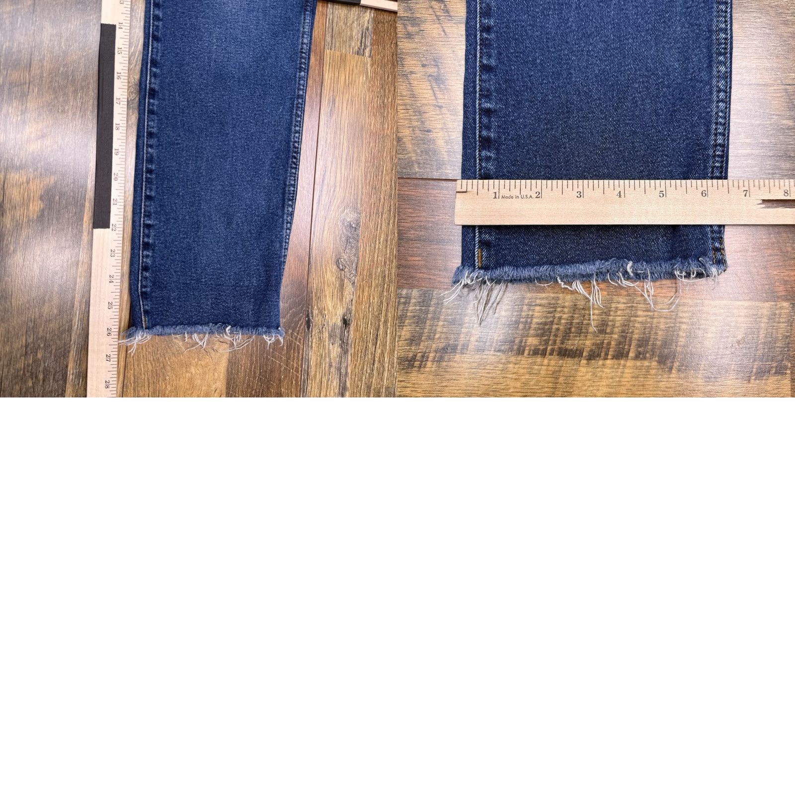 J.Crew J.CREW Jeans Womens 28 High Rise Classic Stretch Denim Ankle 5-Pocket Blue Vintage City Fall Winter Spring Summer Hem Frayed Size 28" / US 6 / IT 42 - 9 Thumbnail