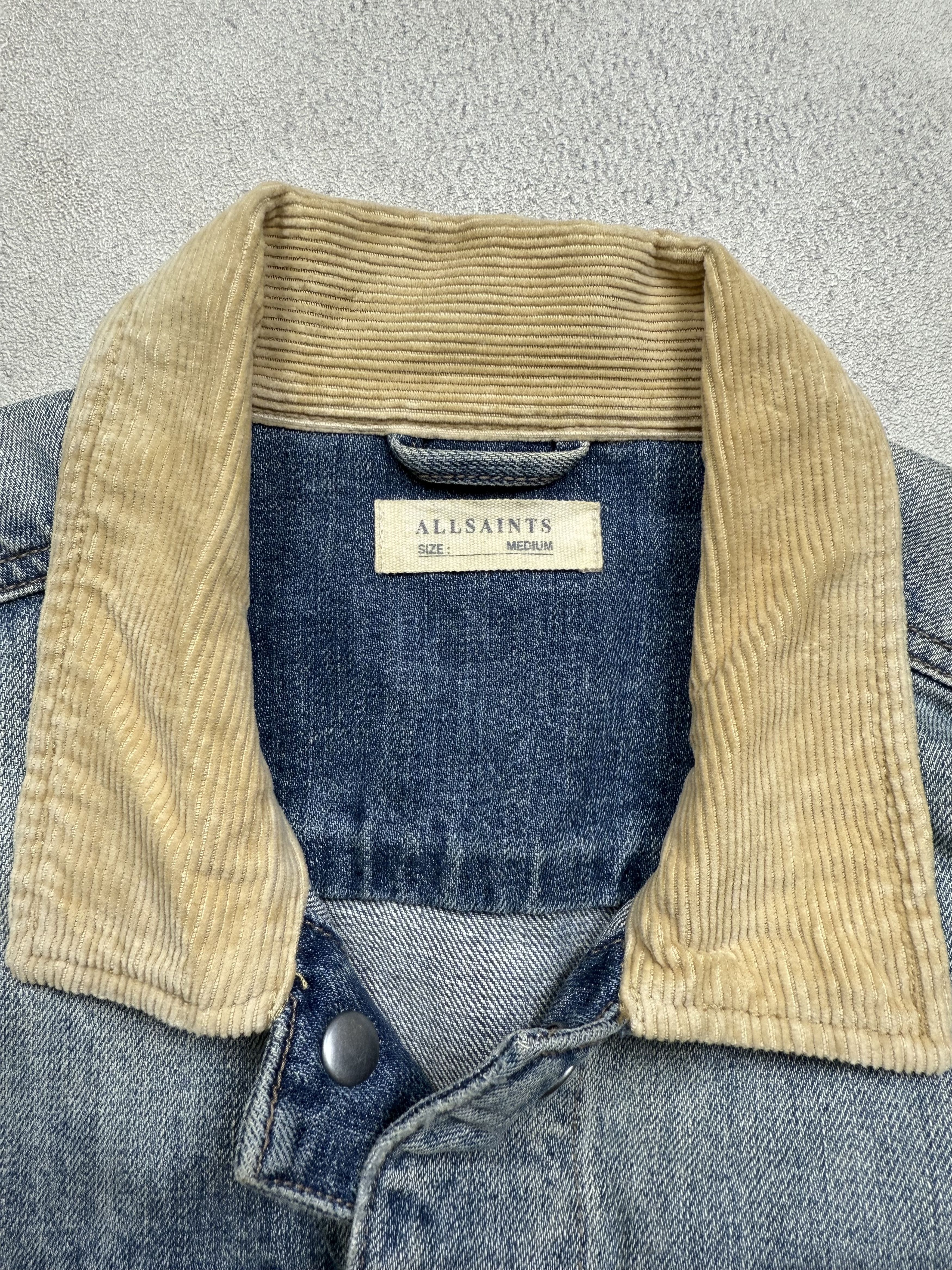 Allsaints Allsaints Daruma Distressed Denim Jacket Size US M / EU 48-50 / 2 - 7 Thumbnail