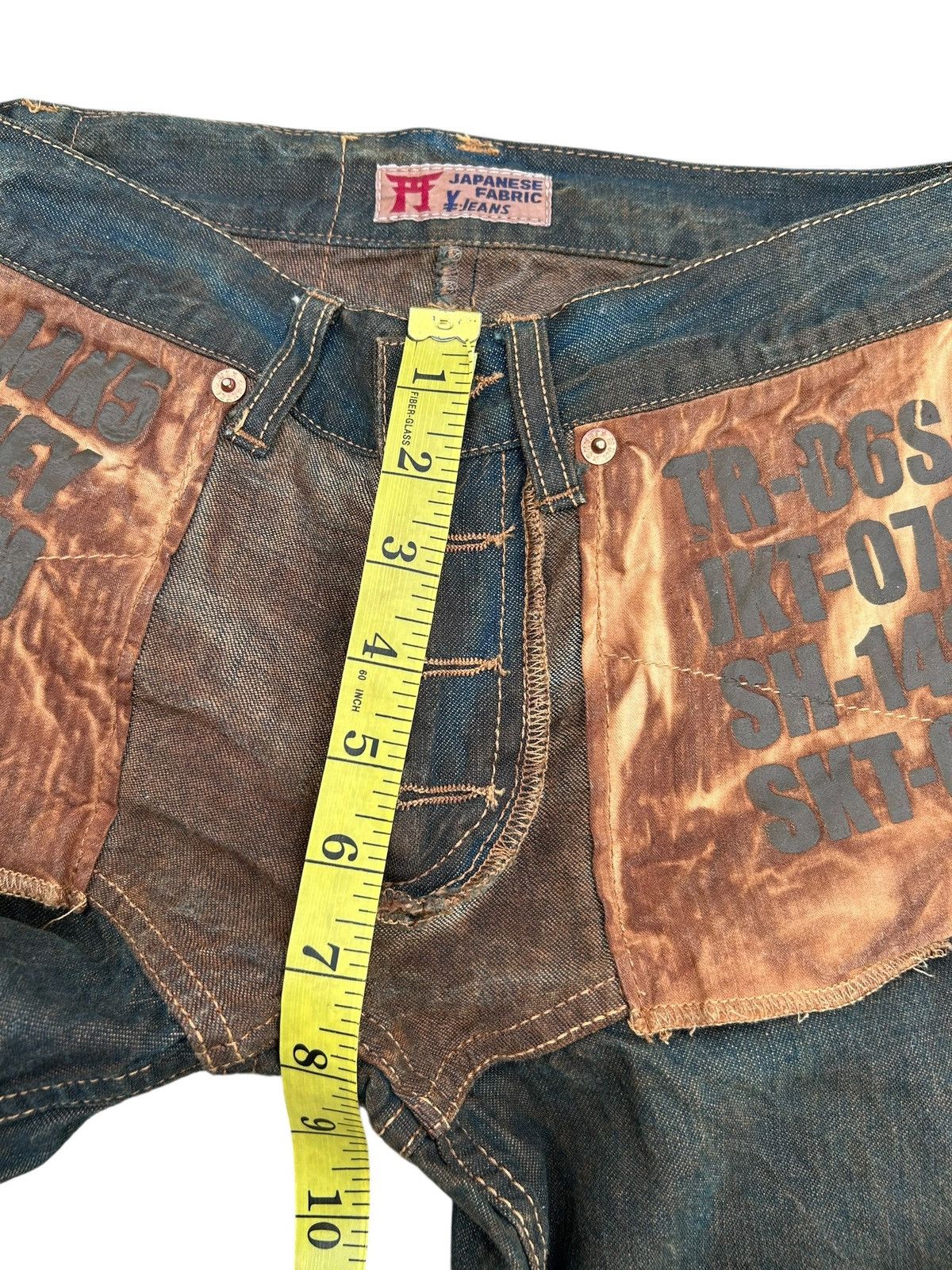 Kapital VINTAGE MICHIKO KOSHINO YEN RUSTY BUCKLE BACK DENIM JEANS Size US 27 - 20 Thumbnail