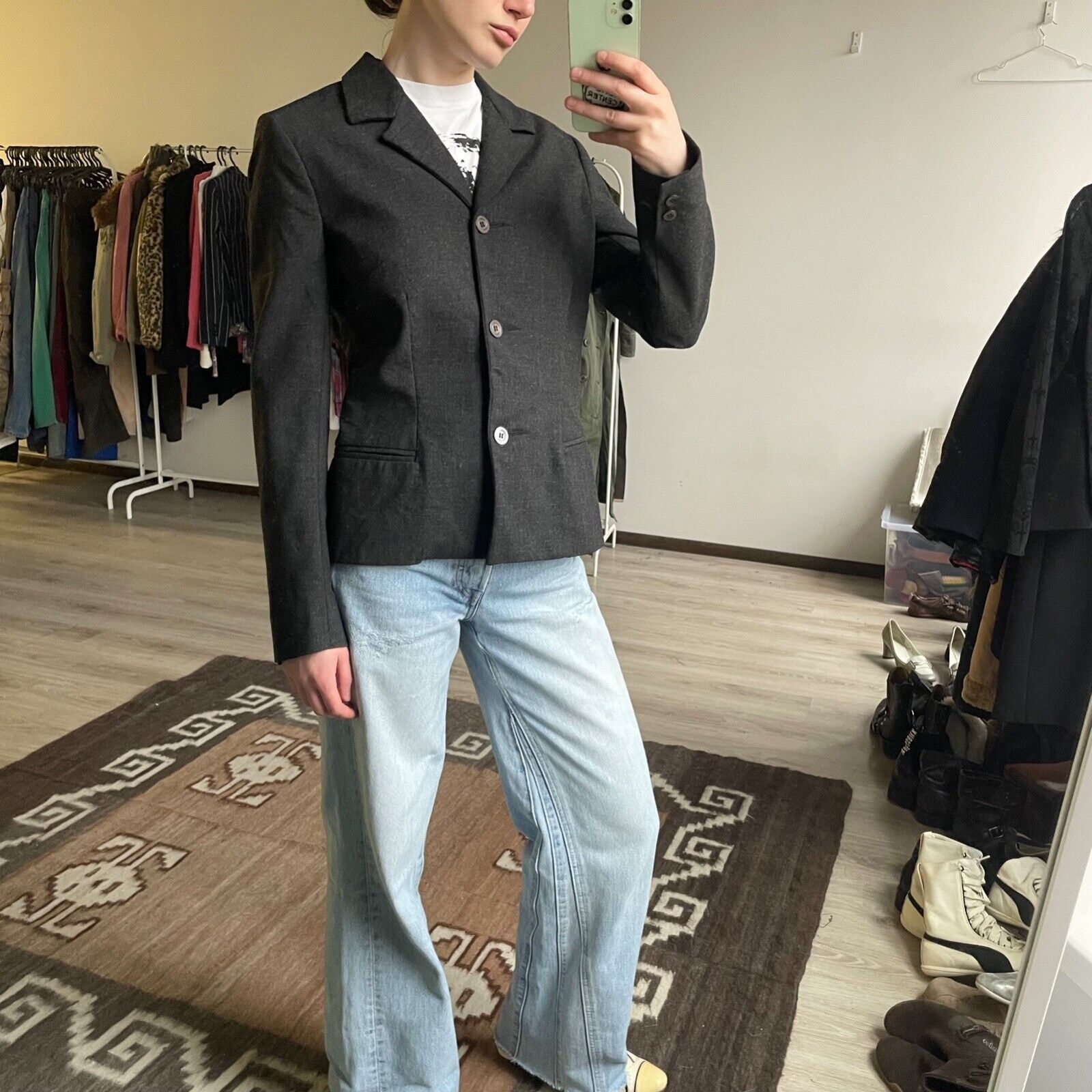 Katharine Hamnett London Katharine Hamnett Vintage Wool Blazer Jacket 8859AC Size S / US 4 / IT 40 - 2 Thumbnail
