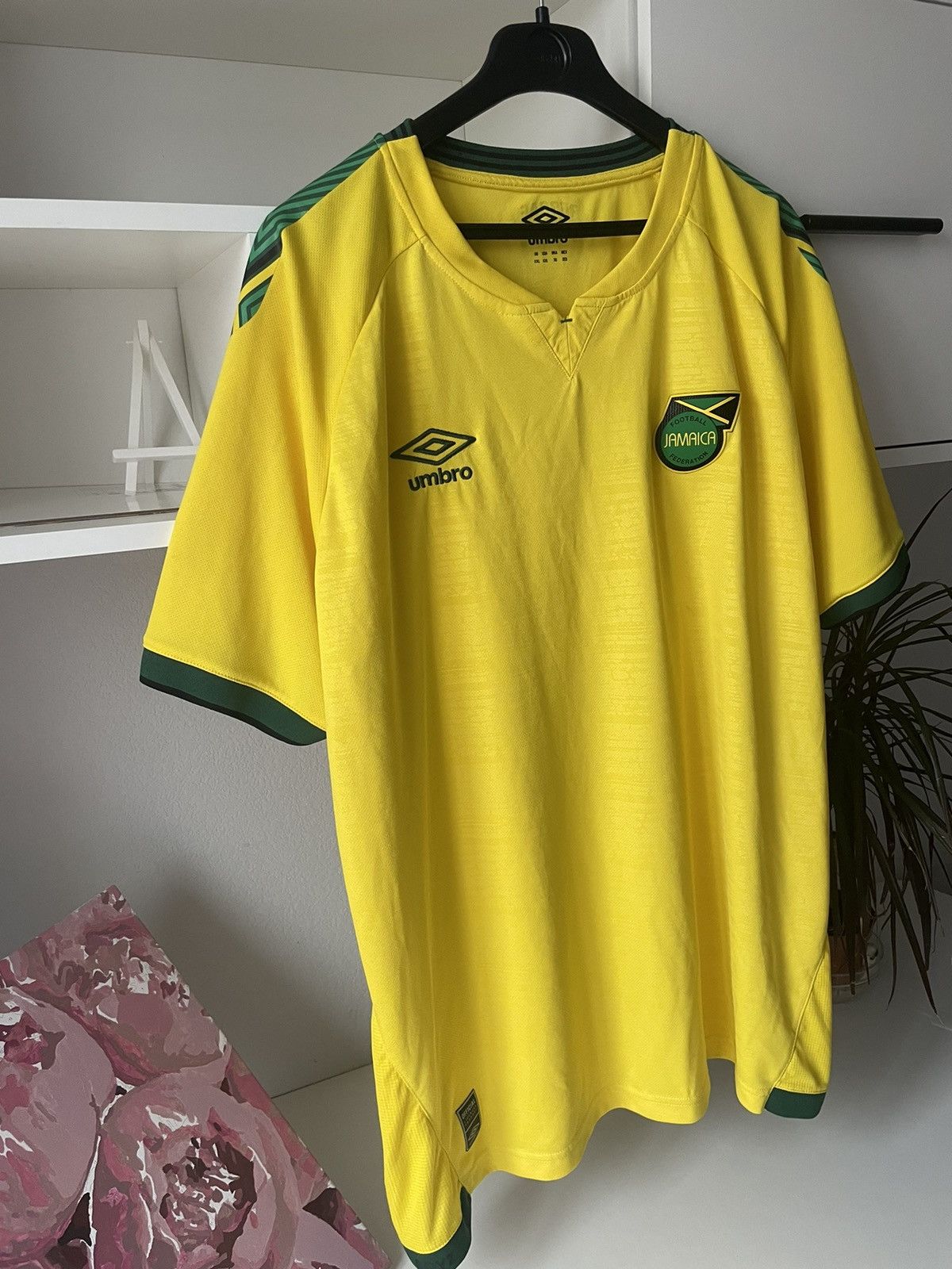 Umbro Umbro Jamaica 2021/2022 Reggae Boyz Soccer Jersey Bob Marley Size US XXL / EU 58 / 5 - 3 Thumbnail