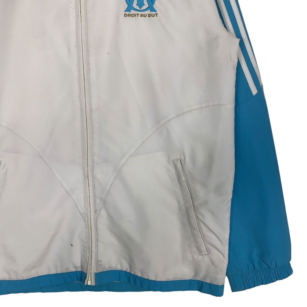 Adidas ADIDAS Olympique de Marseille Youth Light Jacket #0605-C28 Size US XL / EU 56 / 4 - 6 Thumbnail