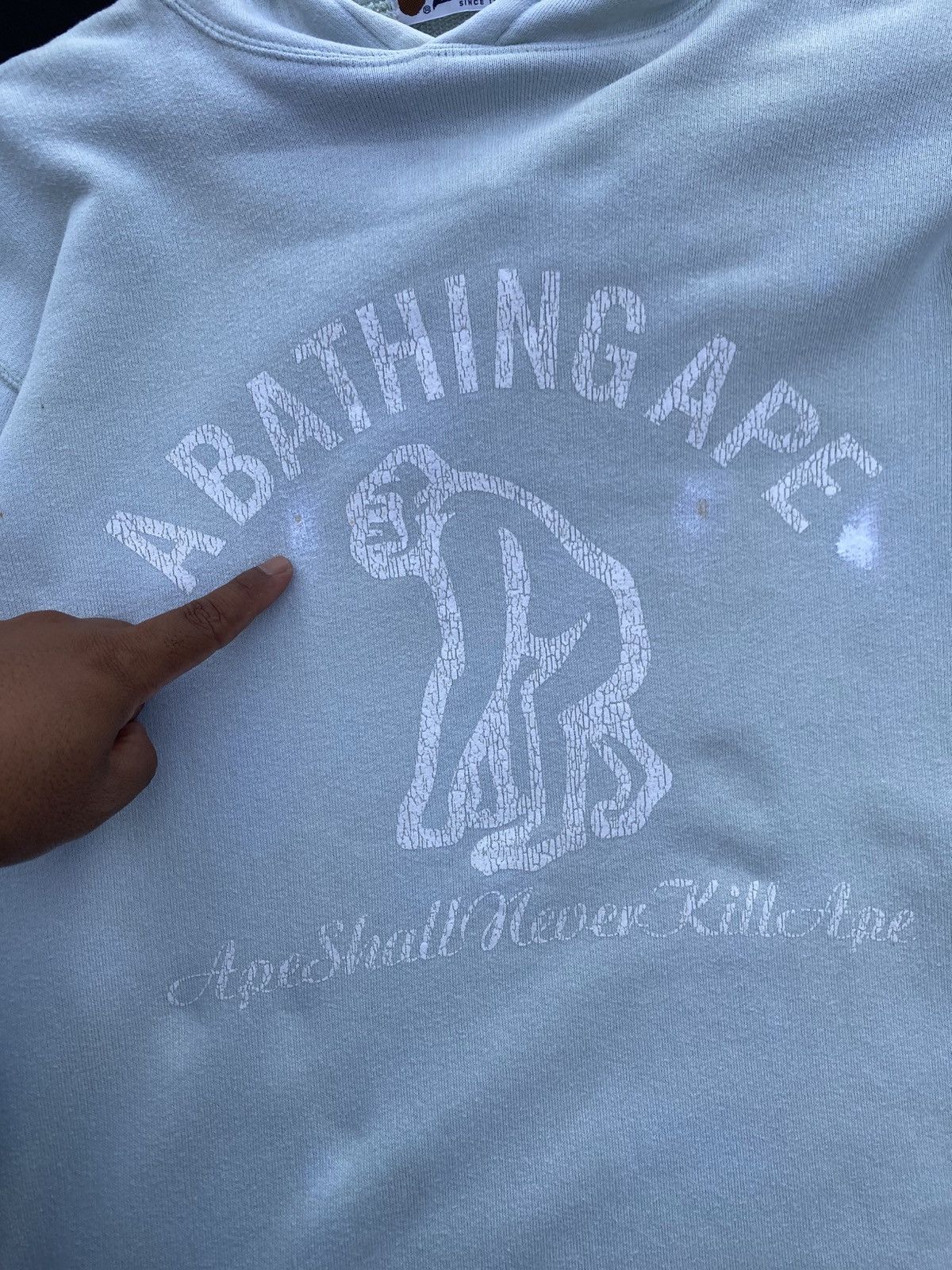 Bape Rare BAPE with the "Ape Shall Never Kill Ape" Hoodie Size US M / EU 48-50 / 2 - 12 Thumbnail