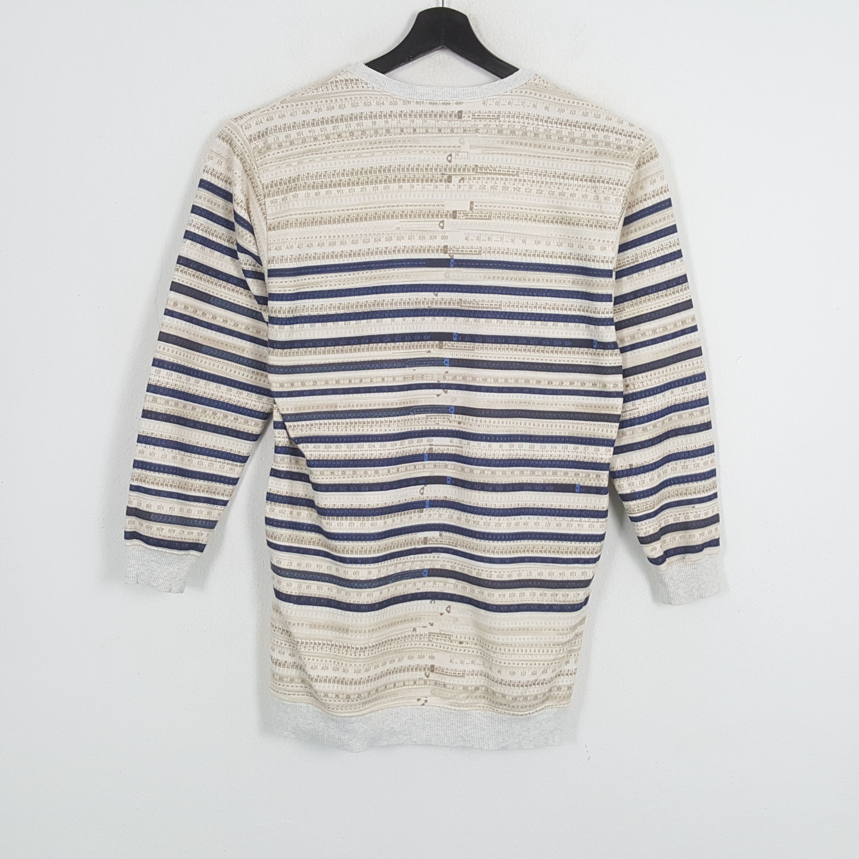 Jean Paul Gaultier × Vintage JEAN PAUL GAULTIER Stripes Design Fashion Style Sweatshirt Size US S / EU 44-46 / 1 - 3 Thumbnail
