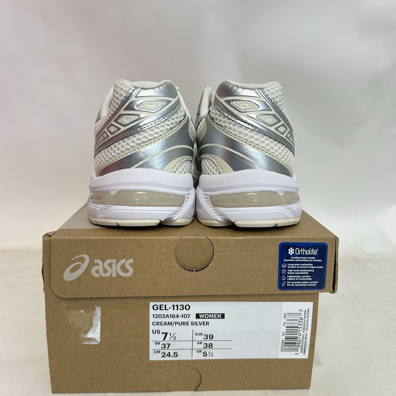 Asics ASICS Gel-1130 WMNS “Cream Pure Silver” Size US 7.5 / IT 37.5 - 4 Thumbnail