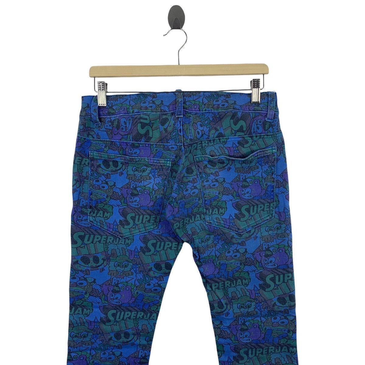 Japanese Brand JAM JOYFULL and MONSTER full print superjam slim fit pants Size 30" / US 8 / IT 44 - 15 Thumbnail