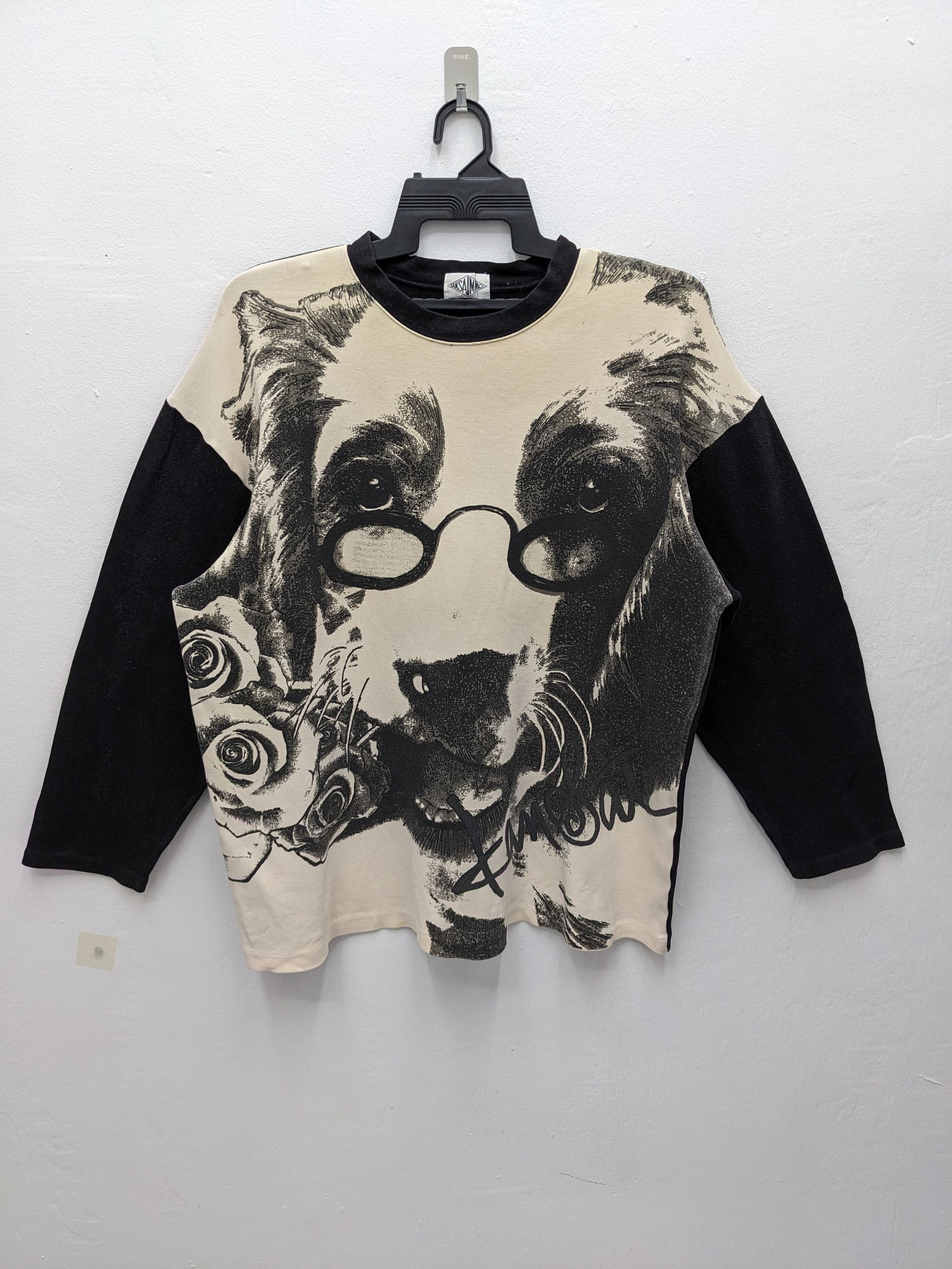 Kansai Yamamoto Vintage KANSAI MAN 90s Artistic Dog Graphic Crewneck Size US L / EU 52-54 / 3 - 2 Thumbnail
