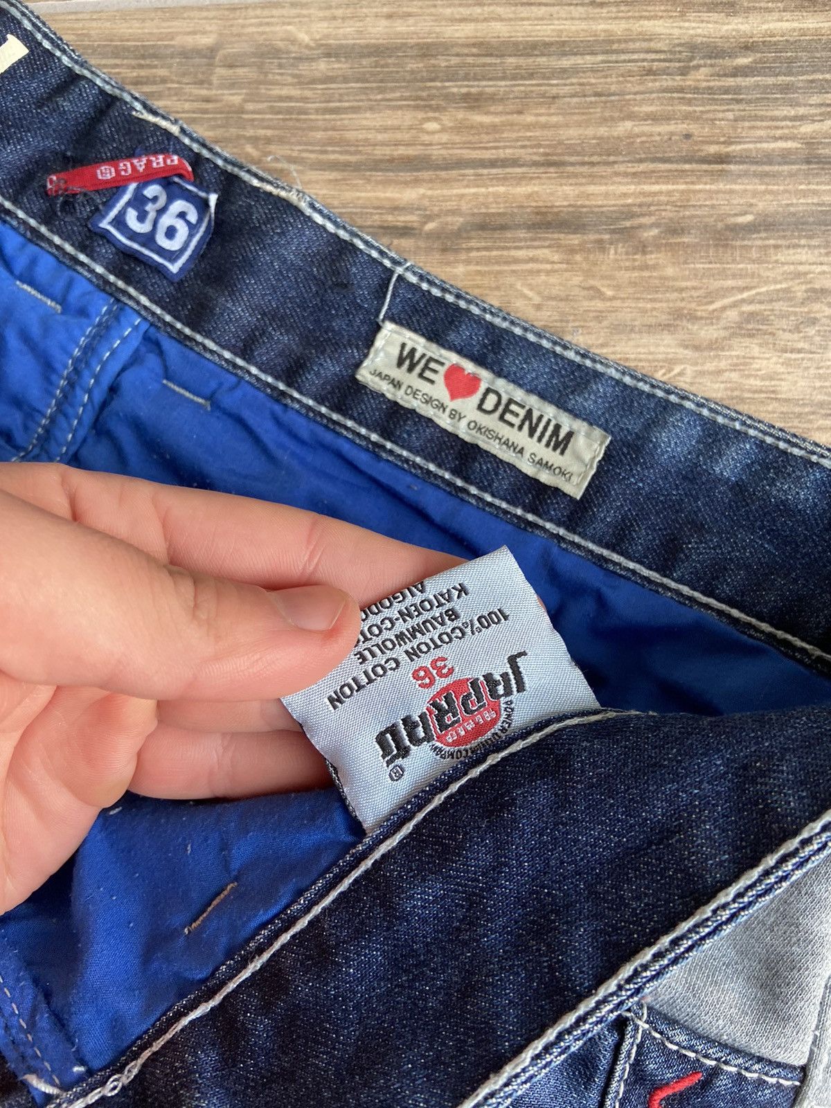 Japanese Brand × Vintage Vintage Japreg Denim by Okishana Samoki denim/cotton y2k Size US 36 / EU 52 - 5 Thumbnail