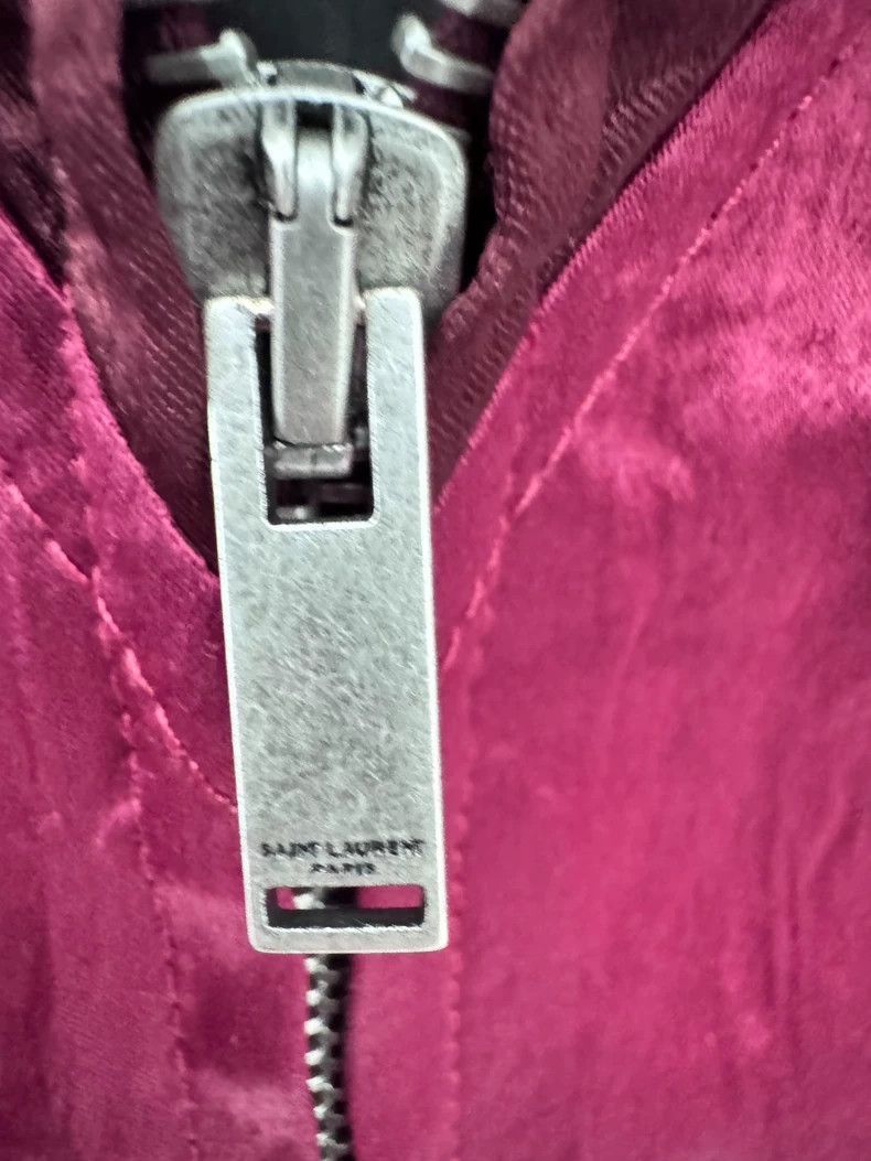 Saint Laurent Paris Saint Laurent Paris Saint Laurent Burgundy Jacket for Sale Size US M / EU 48-50 / 2 - 5 Thumbnail