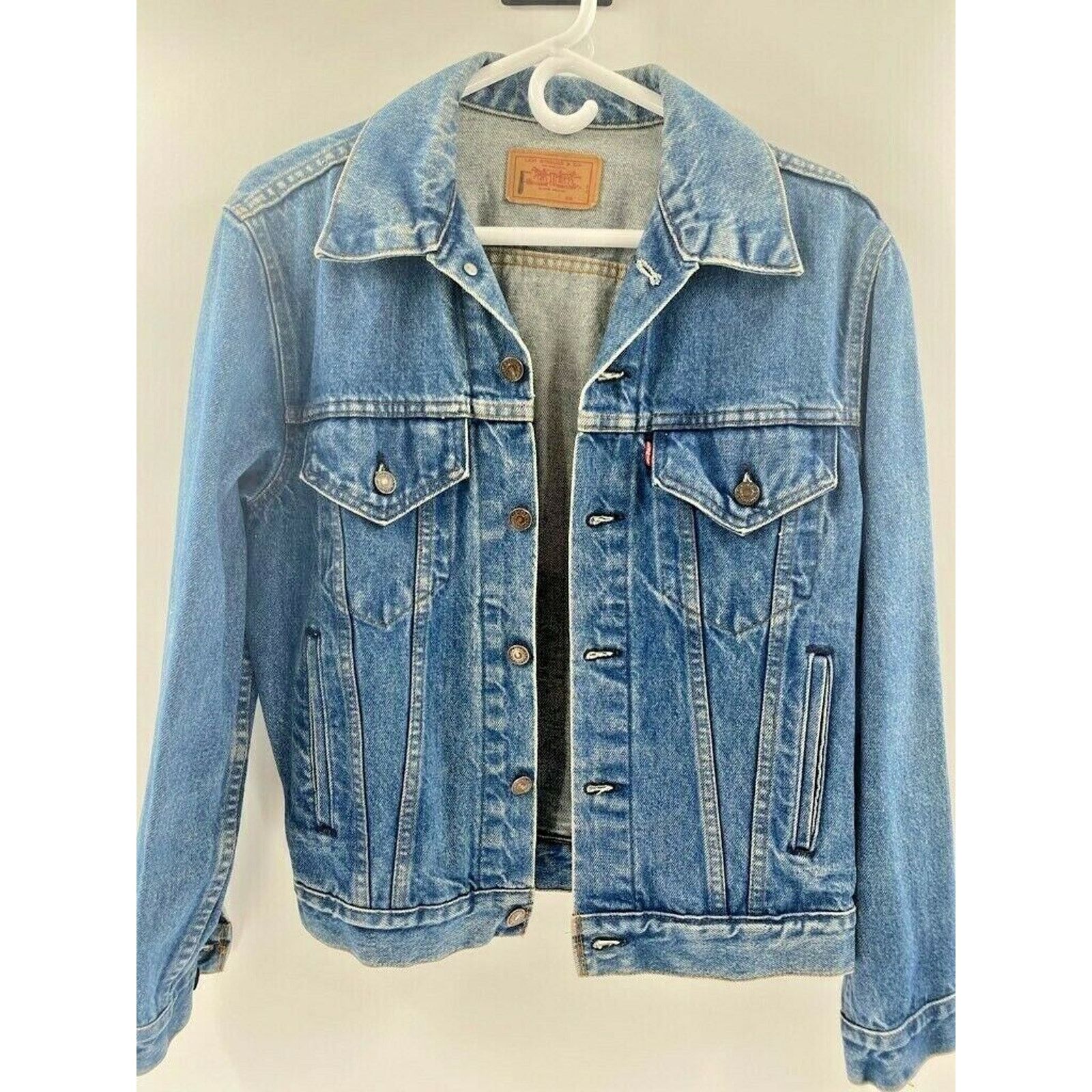Levi's Levi's Mens 506 Denim Jacket Blue Medium Wash Vintage M 40 Size US M / EU 48-50 / 2 - 4 Thumbnail