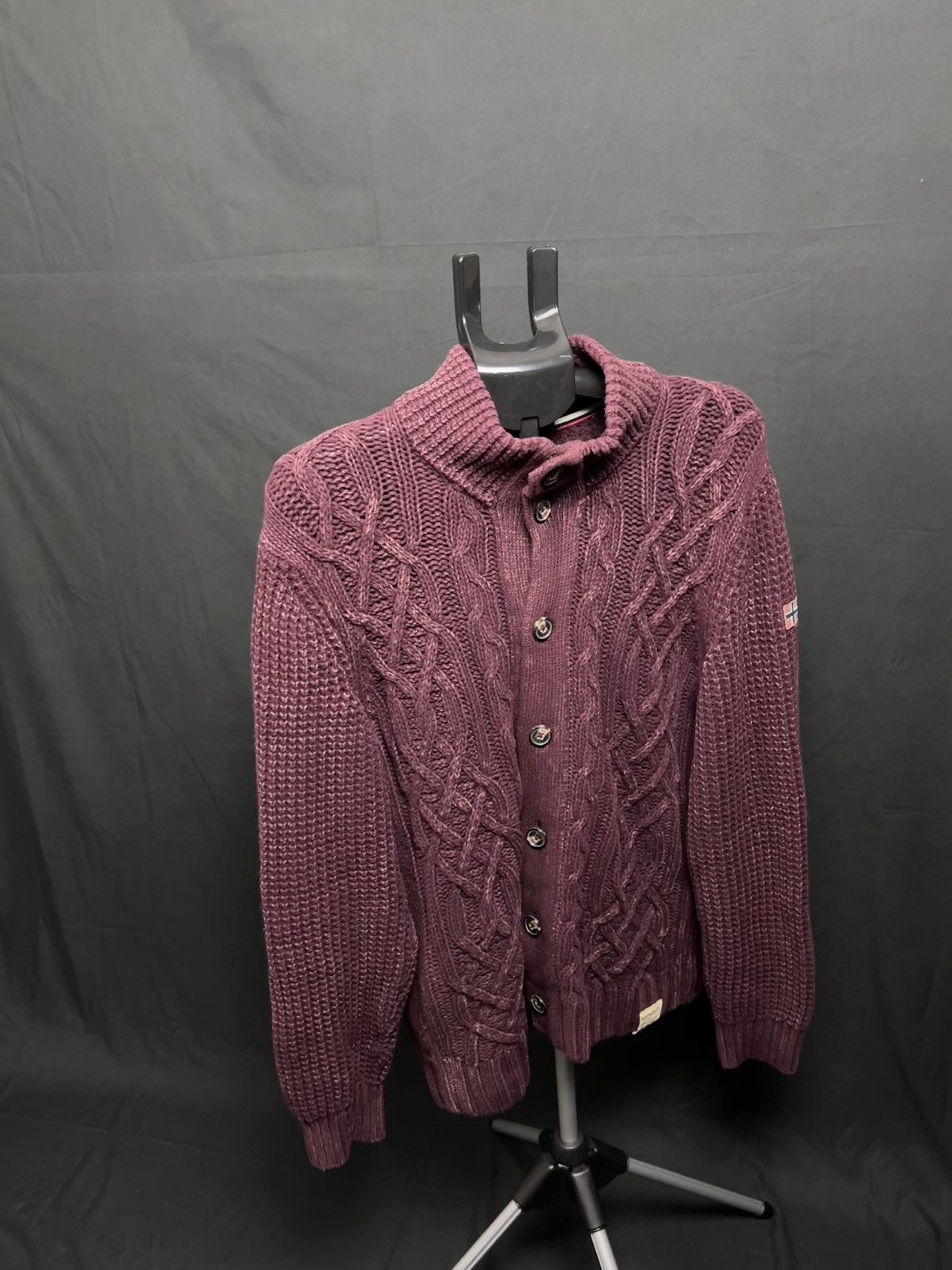 Napapijri 🔴 Vintage Napapijri heavy wool cardigan sweater sweatshirt Size US XXL / EU 58 / 5 - 2 Thumbnail