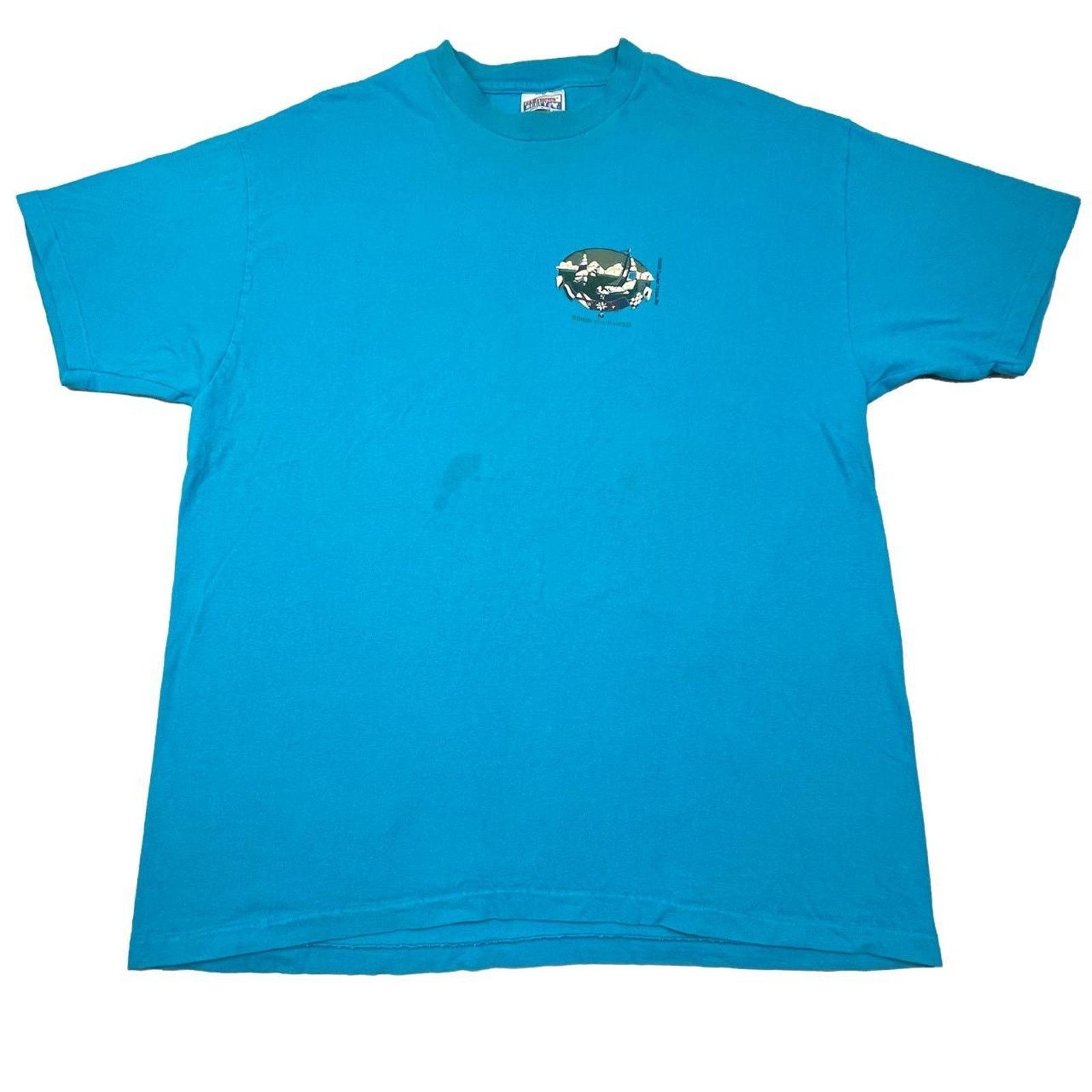Hanes Vintage 90s hawaii t shirt single stitched Honolulu Size US XL / EU 56 / 4 - 2 Thumbnail