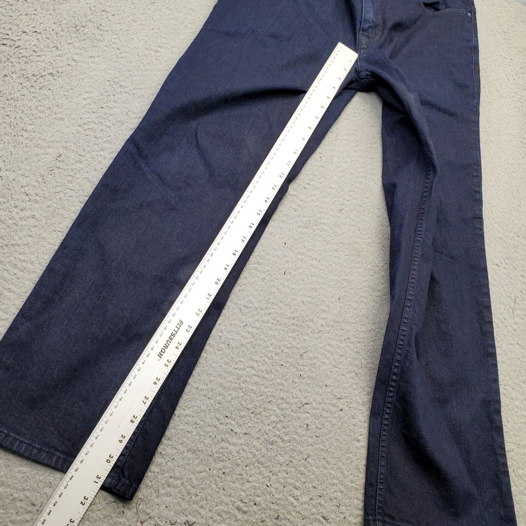 Calvin Klein Calvin Klein Jeans Mens 34 Navy Denim Casual Dark Wash Stretch Straight Leg Shirt? Size US 34 / EU 50 - 3 Thumbnail