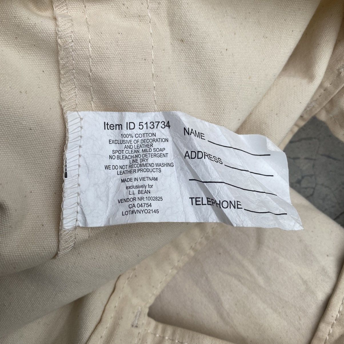 L.L. Bean L.L. Bean Canvas Tote bag Size ONE SIZE - 3 Thumbnail