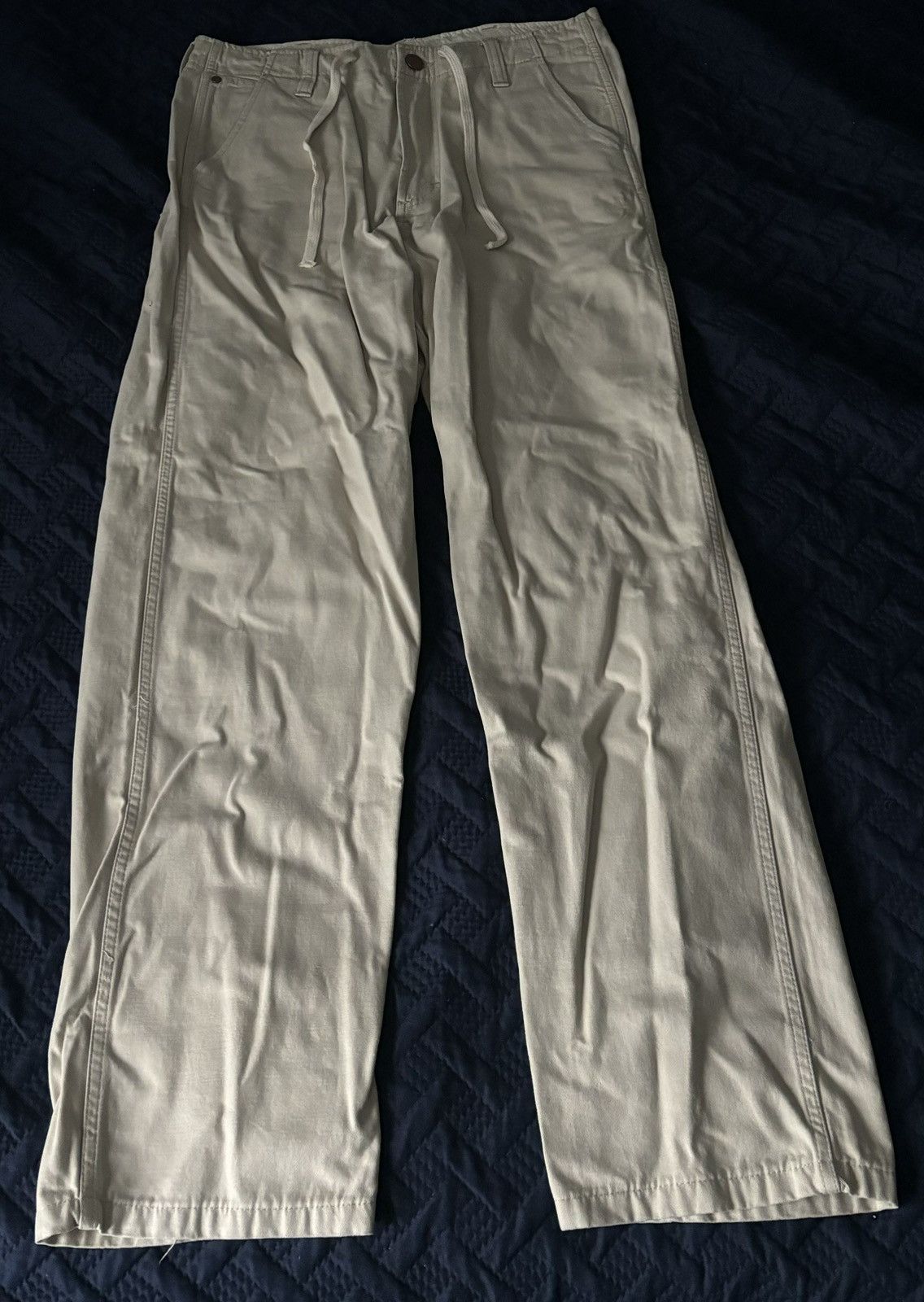 vintage wlangler casey jones trousers 綿麻 Wrangler Pants Womens 29X31 Pink Stripe Casey Jones Wide Leg