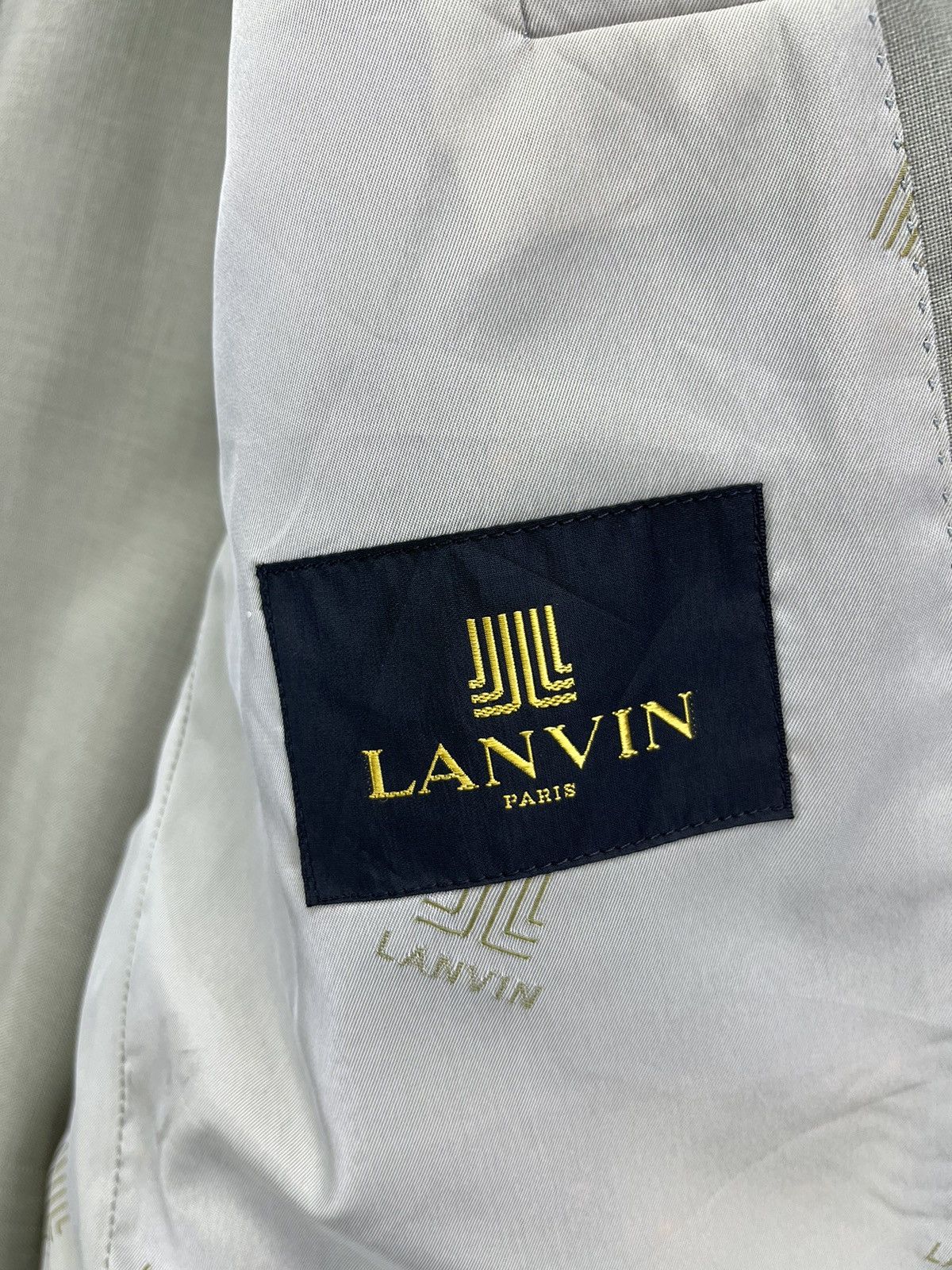 Lanvin Vintage Lanvin Paris Rare Wool Blazer Coat Jacket Size US L / EU 52-54 / 3 - 7 Thumbnail