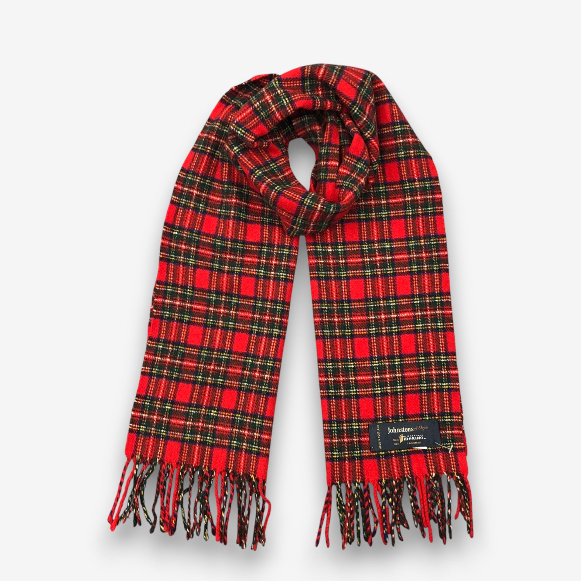 Johnstons Of Elgin Vintage Johnstons of Elgin Scarf Muffler Wool Scarves Size ONE SIZE - 1 Thumbnail