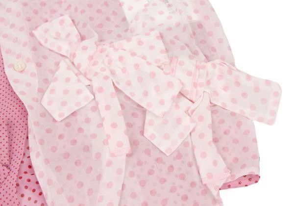 Comme des Garcons Comme Des Garcons Pink Vintage Polka-Dot Bow Design Shirt Size M / US 6-8 / IT 42-44 - 7 Thumbnail