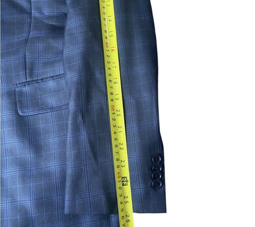 John Varvatos John Varvatos Star USA Mens Blazer 40R Check Wool Silk Size 40R - 5 Thumbnail