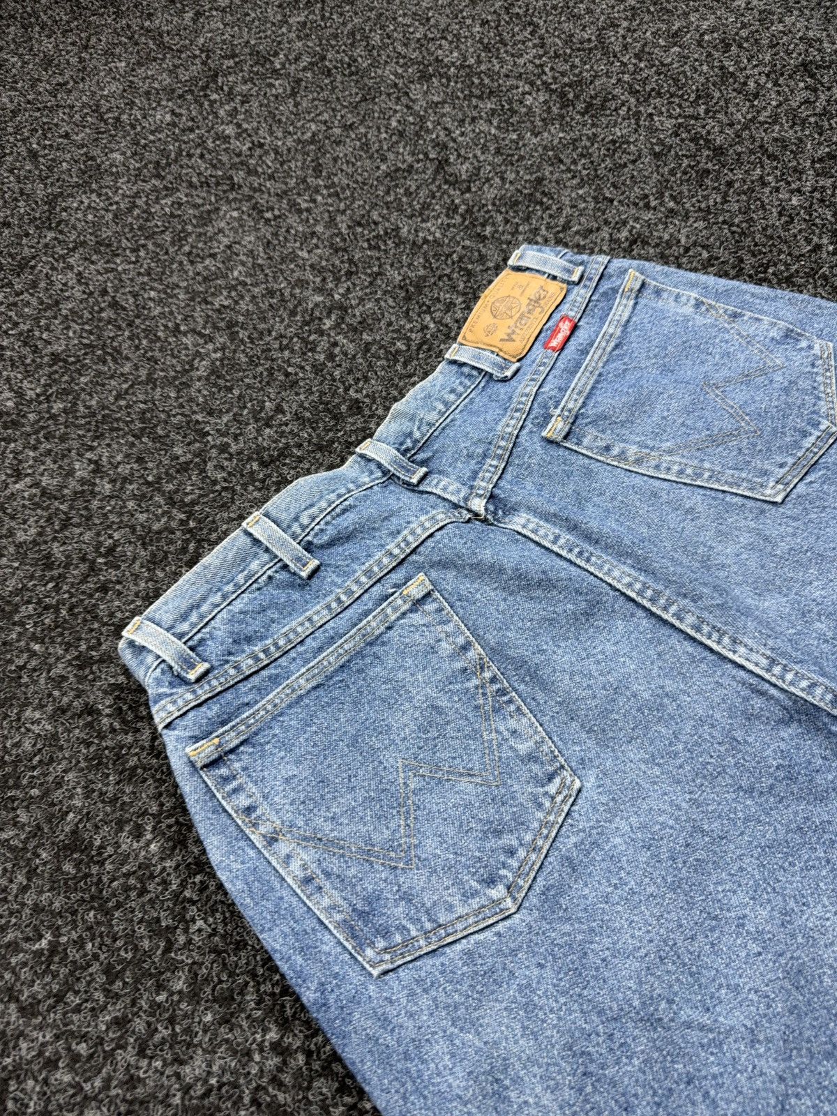 Wrangler Vintage 80s Retro Wrangler Rare Western Cowboy Jeans USA Size US 35 - 18 Thumbnail