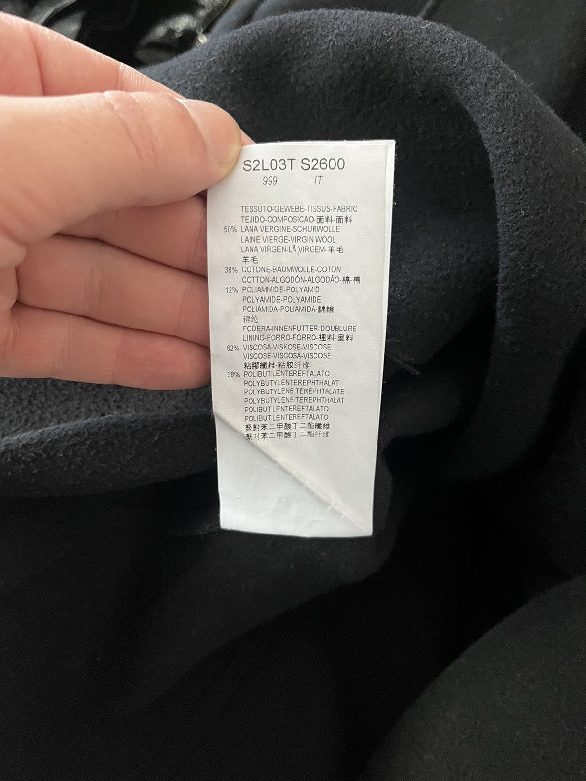 Emporio Armani Emporio Armani Black Wool Double Breasted Peacoat Jacket Size US S / EU 44-46 / 1 - 8 Thumbnail