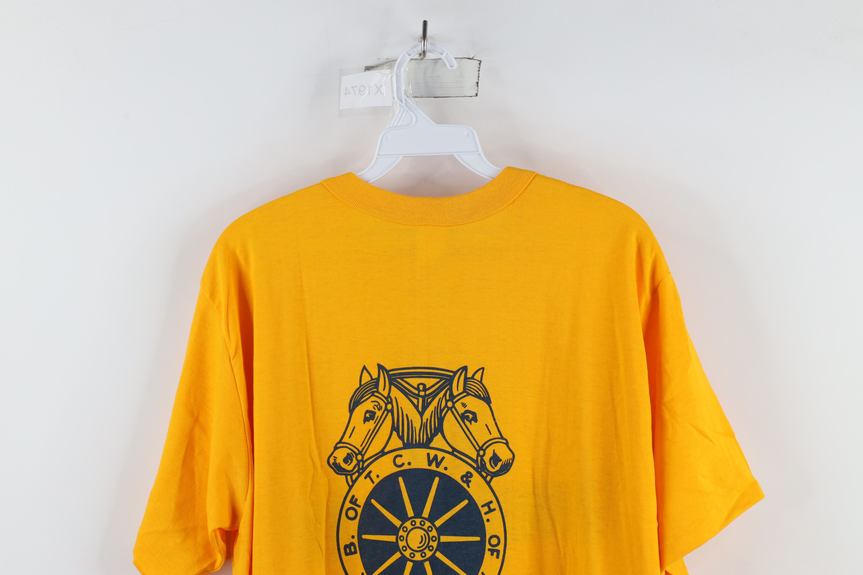 Vintage Vintage 70s Teamsters Union T. C. W. & H. Of A. T-Shirt USA Size US XL / EU 56 / 4 - 8 Thumbnail