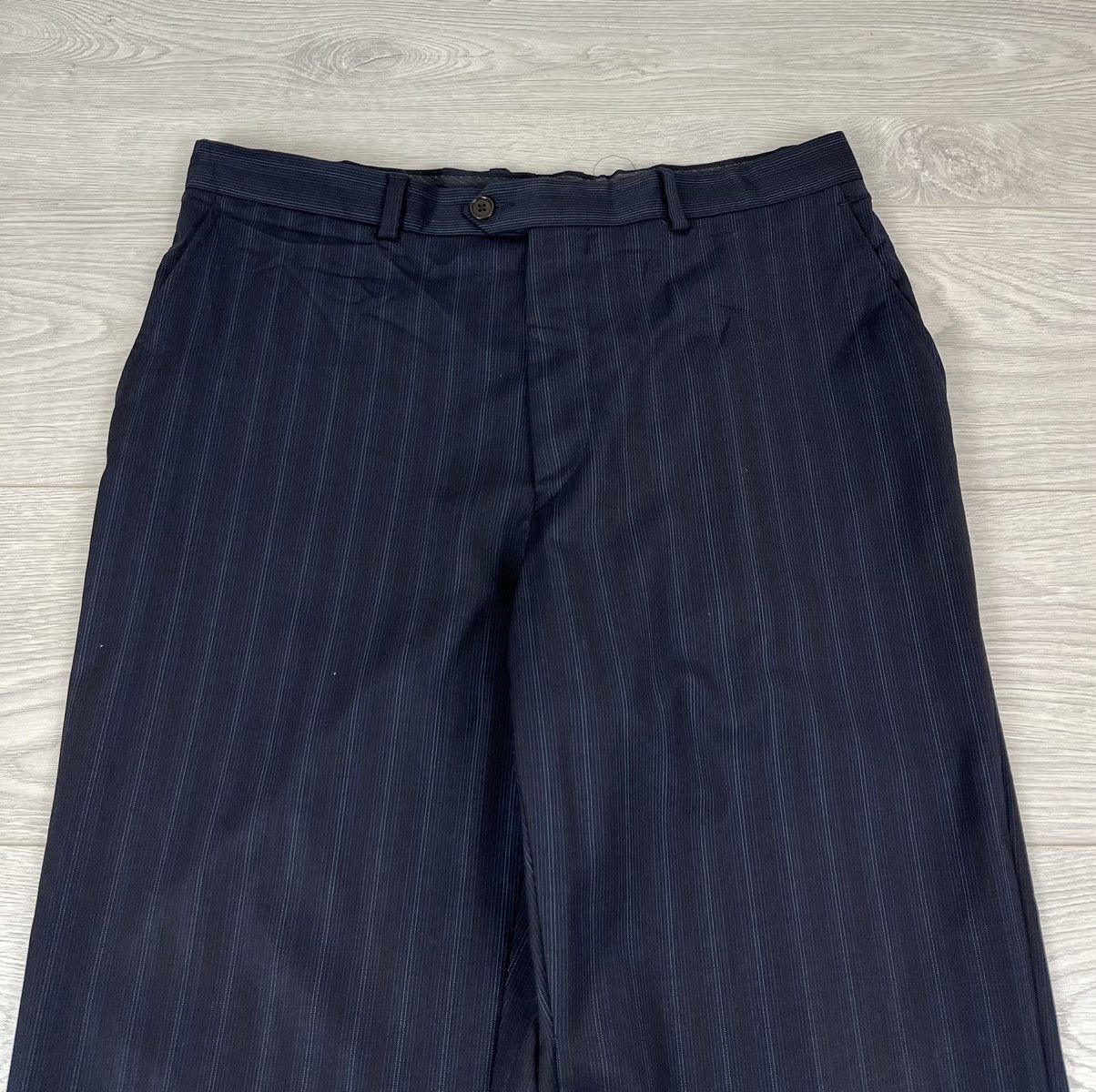 Paul Smith Paul Smith Vintage 2006 Blue Striped Wool Suit Blazer Pants Size 46R - 14 Thumbnail