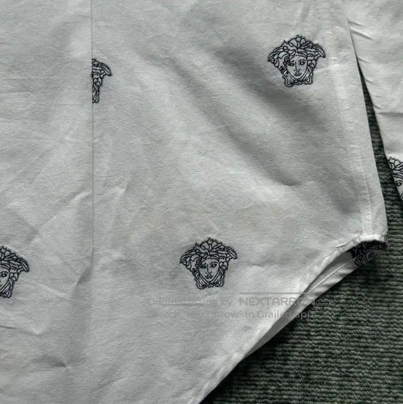Versace Versace White Long Sleeve Embroidered Shirt . Size US S / EU 44-46 / 1 - 6 Thumbnail