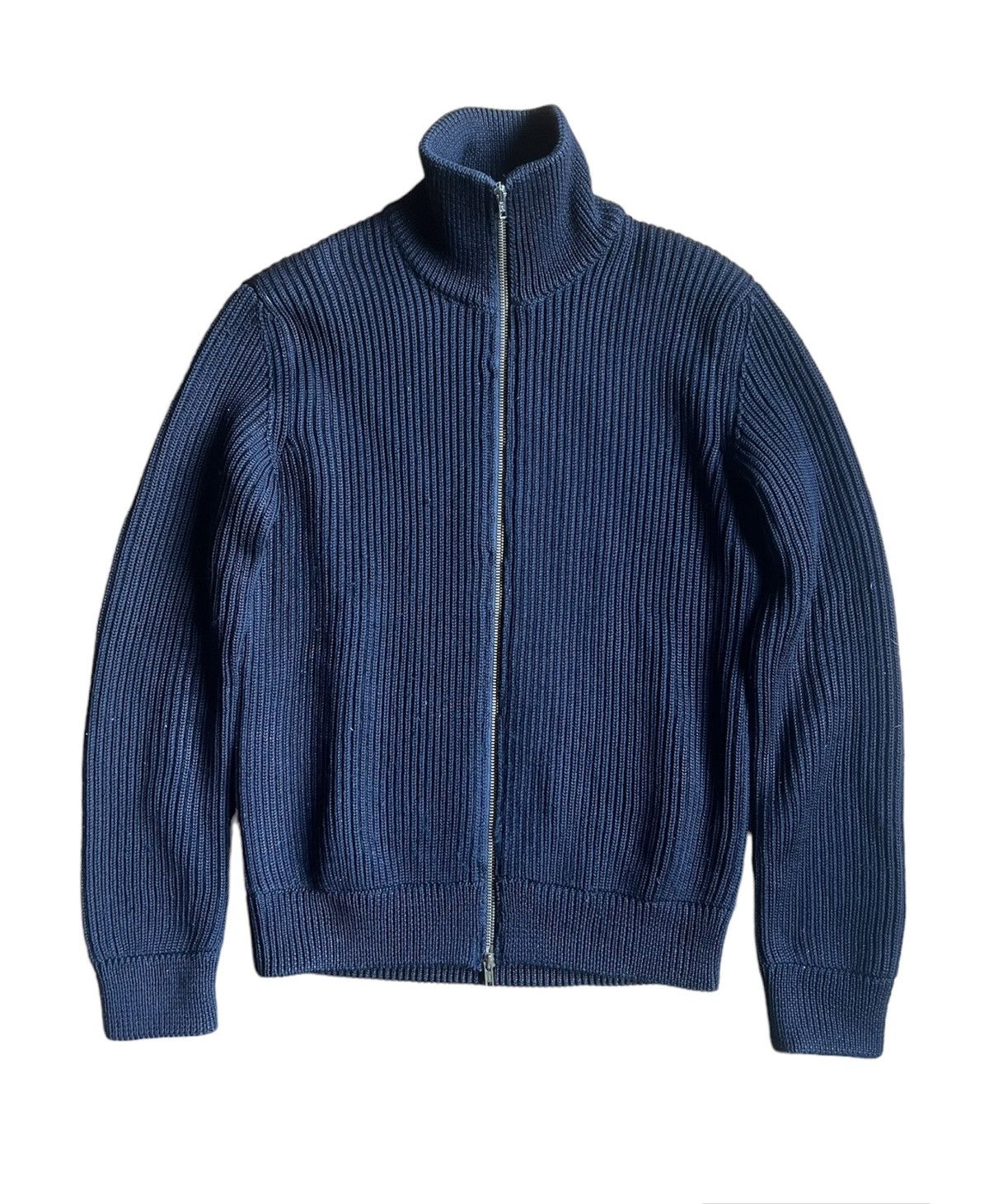 Maison Margiela 1990’s Dual Zip Heavy Knit Wool Polo Sweatshirt Size US S / EU 44-46 / 1 - 2 Thumbnail